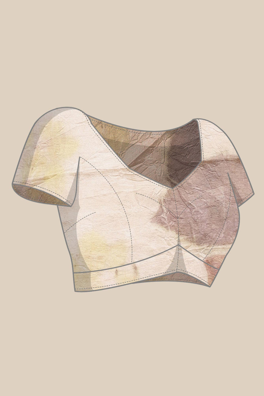 Sandal Bhagalpuri Tussar Silk Saree