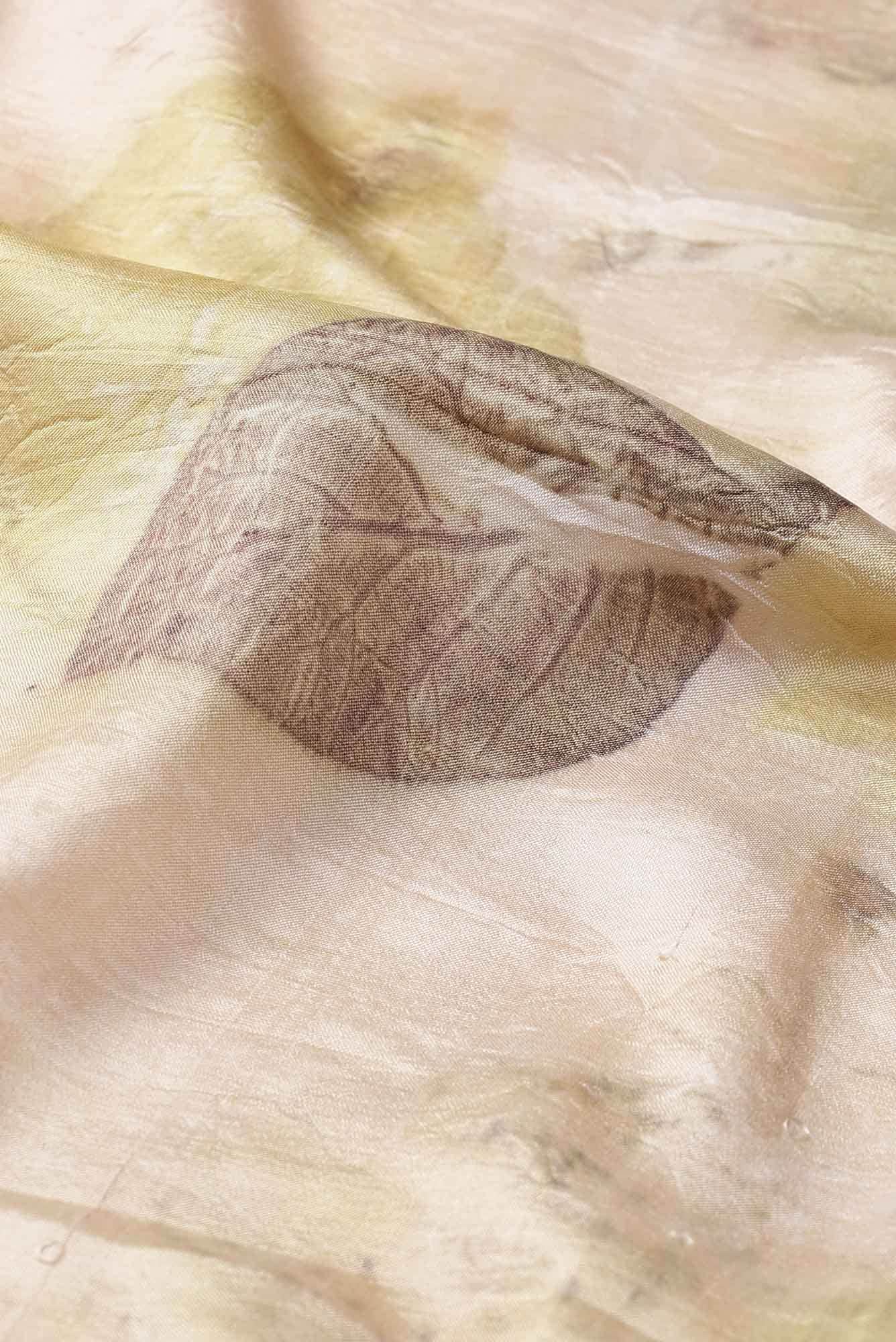 Sandal Bhagalpuri Tussar Silk Saree
