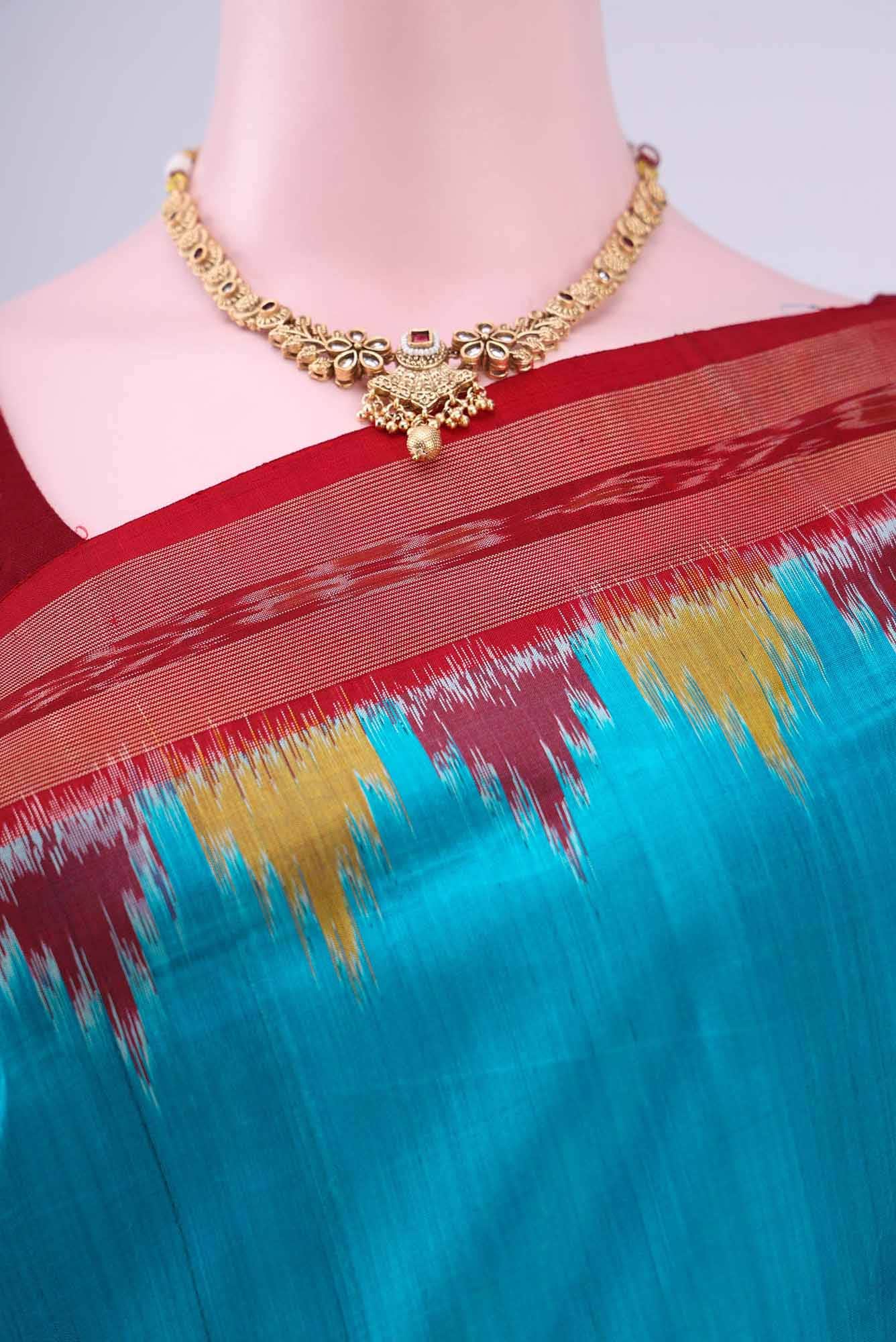 Blue Orissa Silk Saree