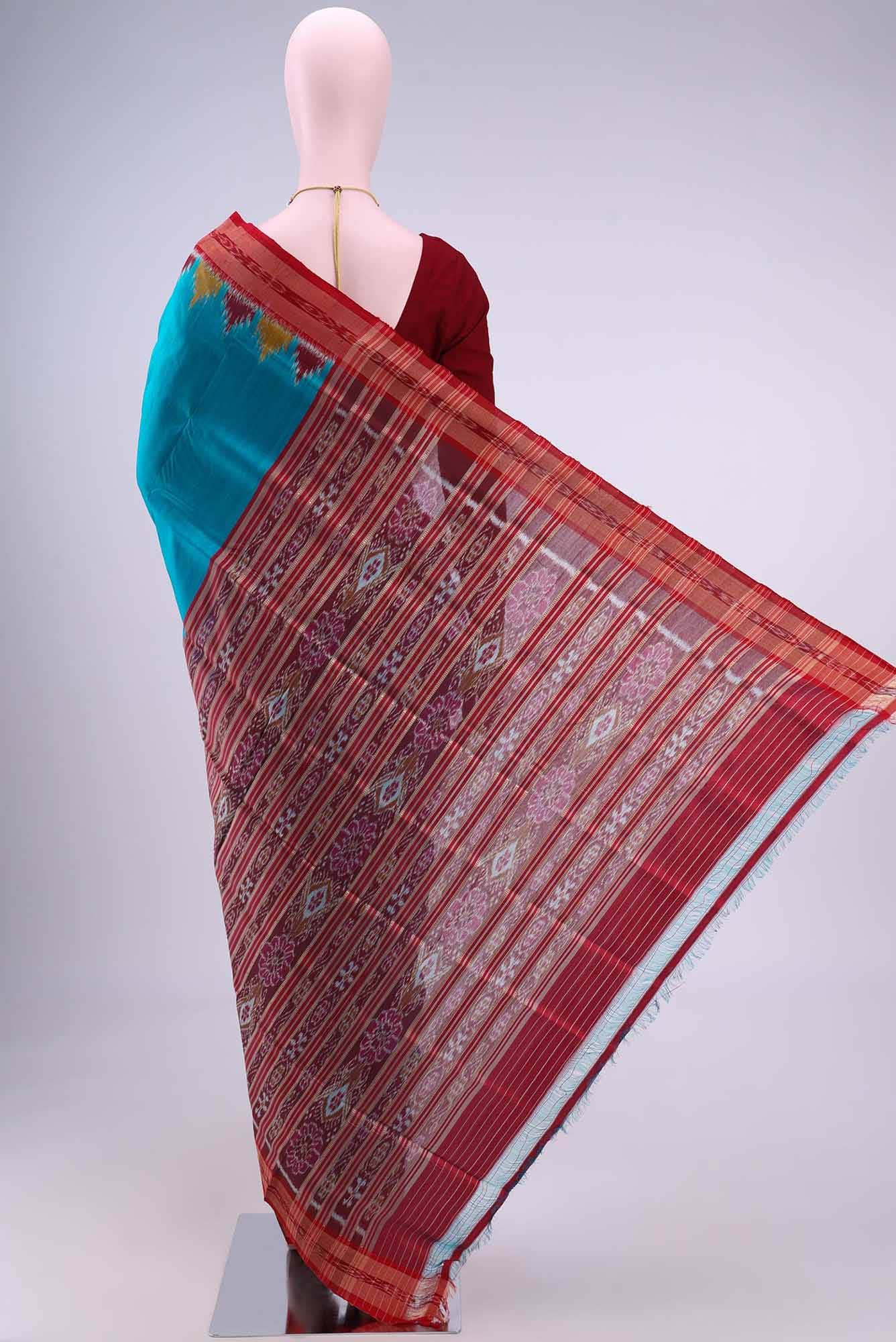 Blue Orissa Silk Saree