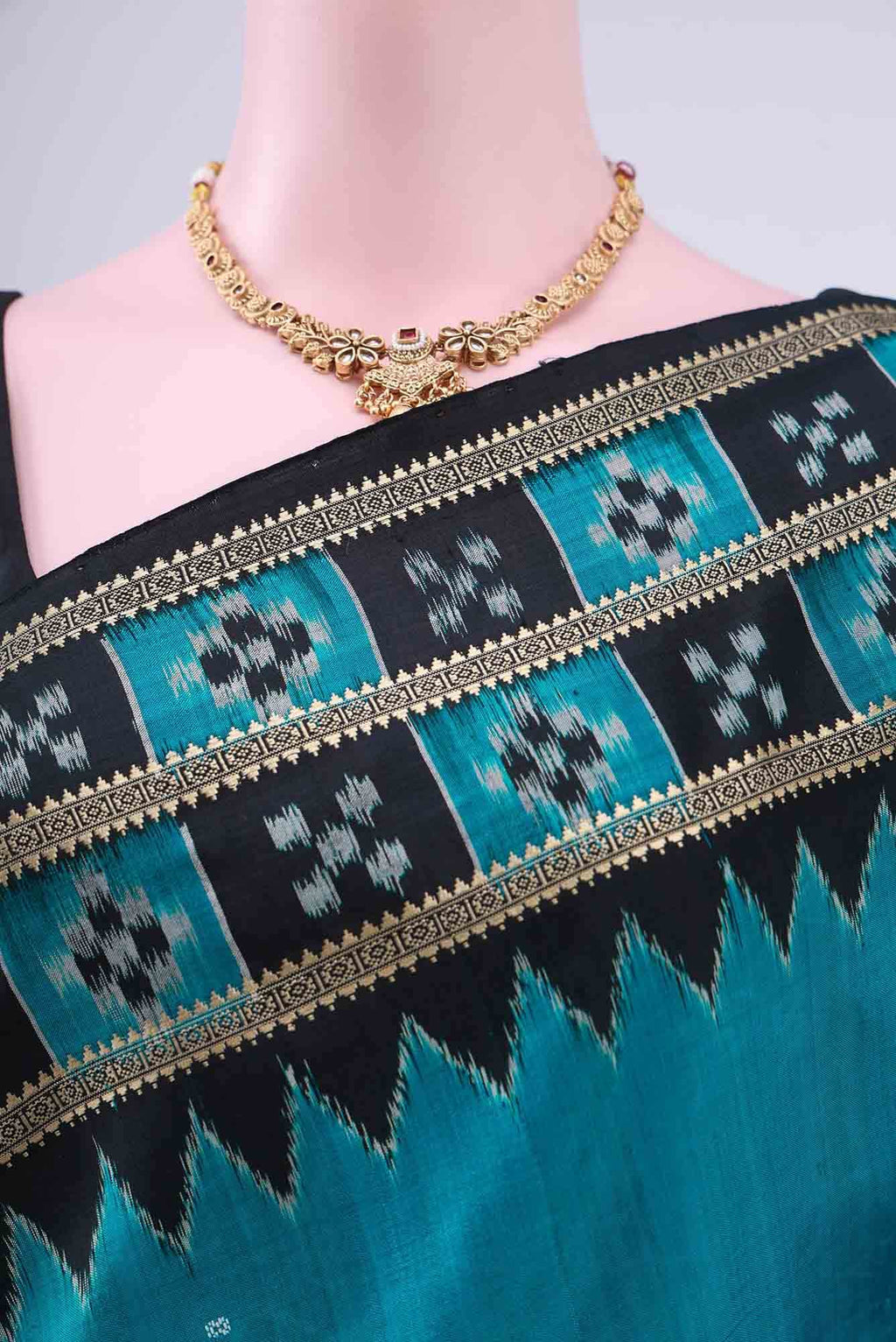 Blue Orissa Silk Saree