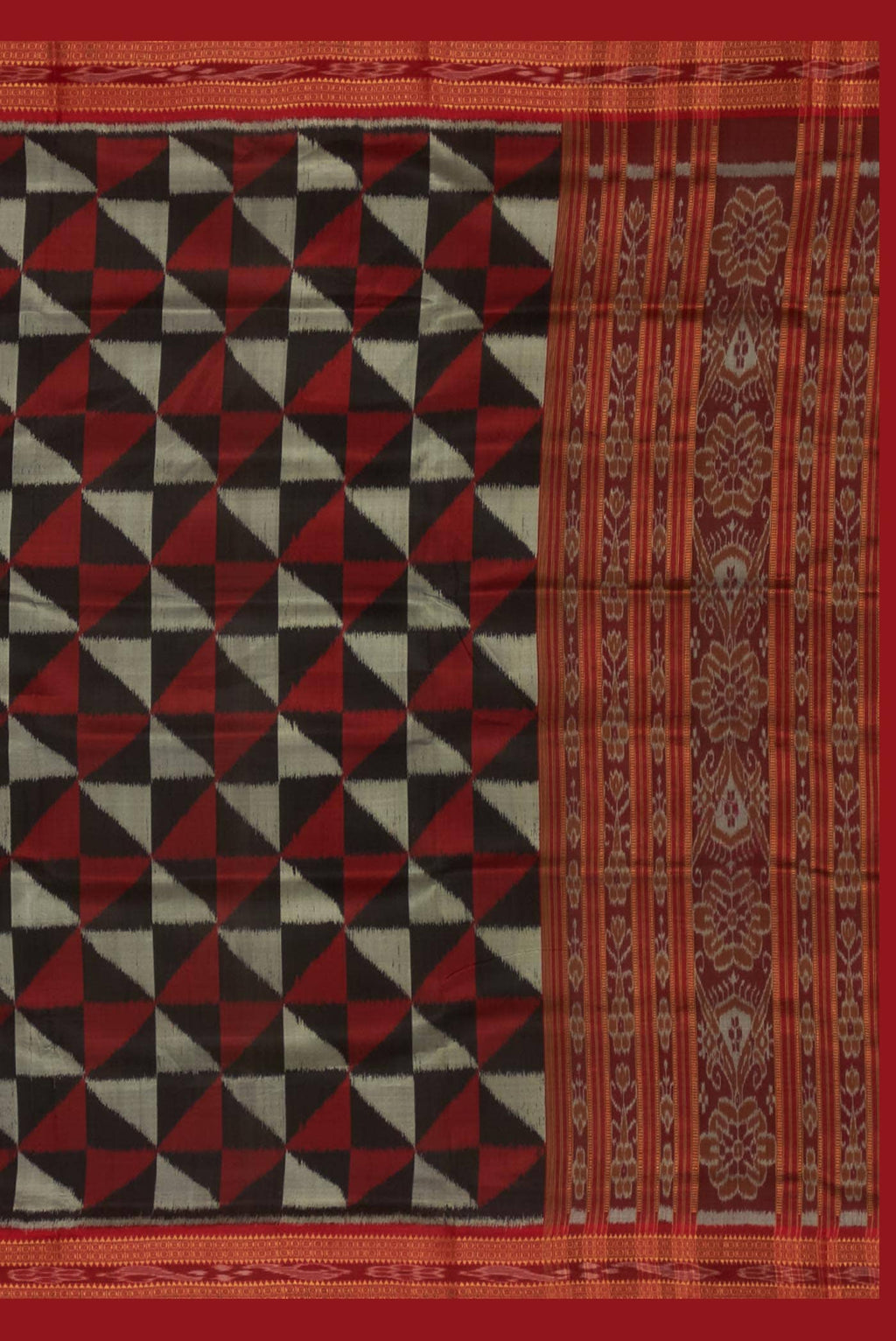 Black Orissa Silk Saree