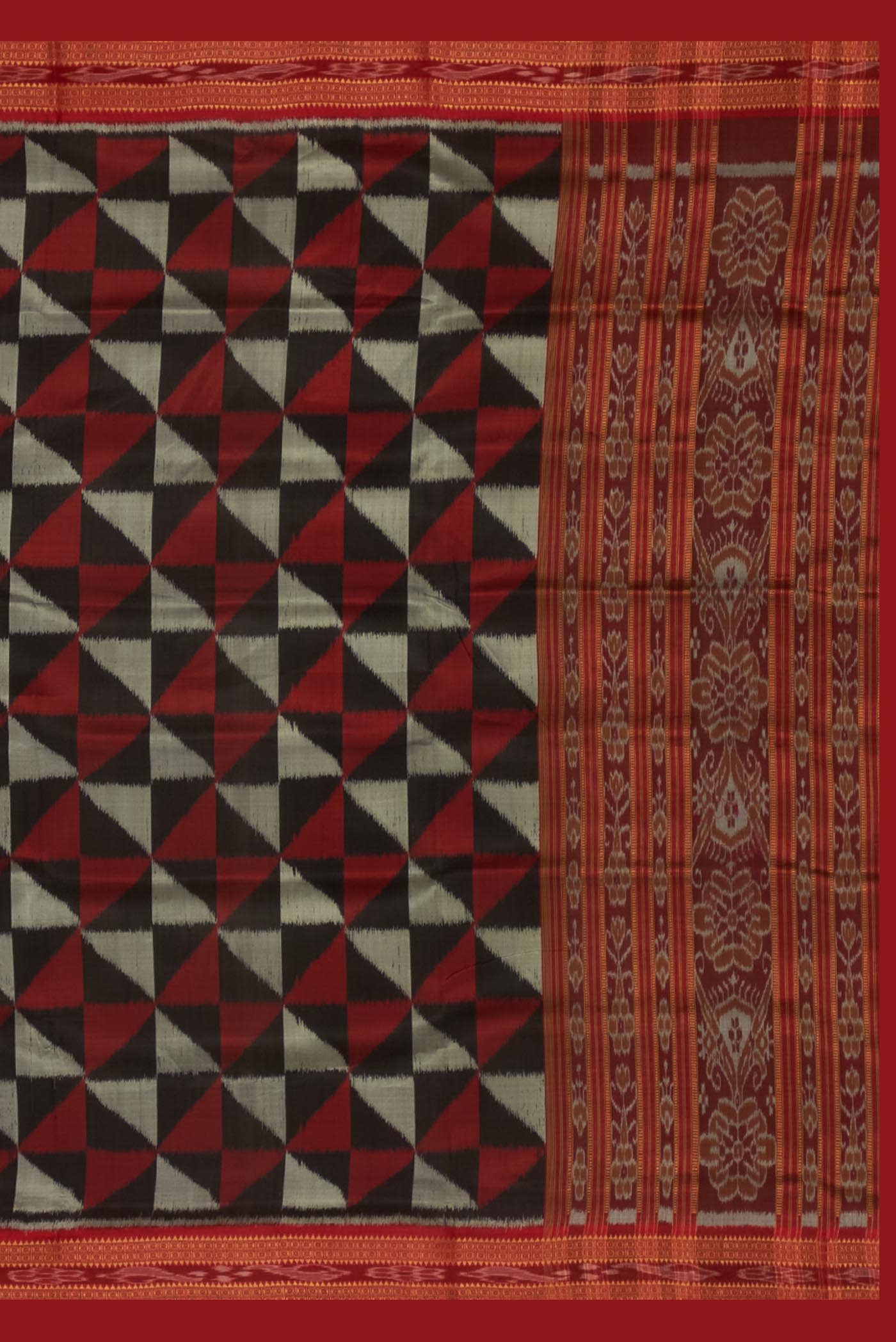 Black Orissa Silk Saree