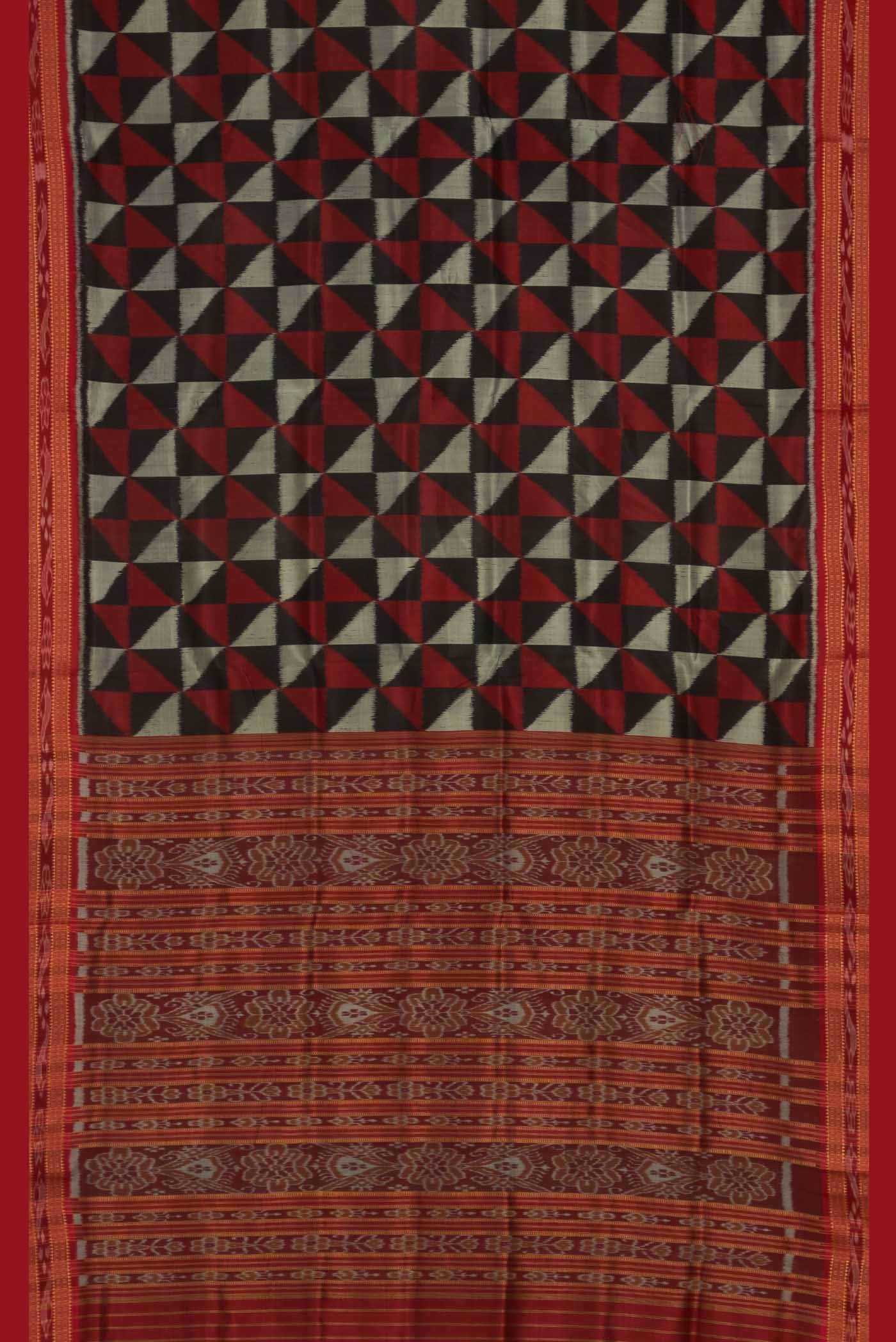 Black Orissa Silk Saree