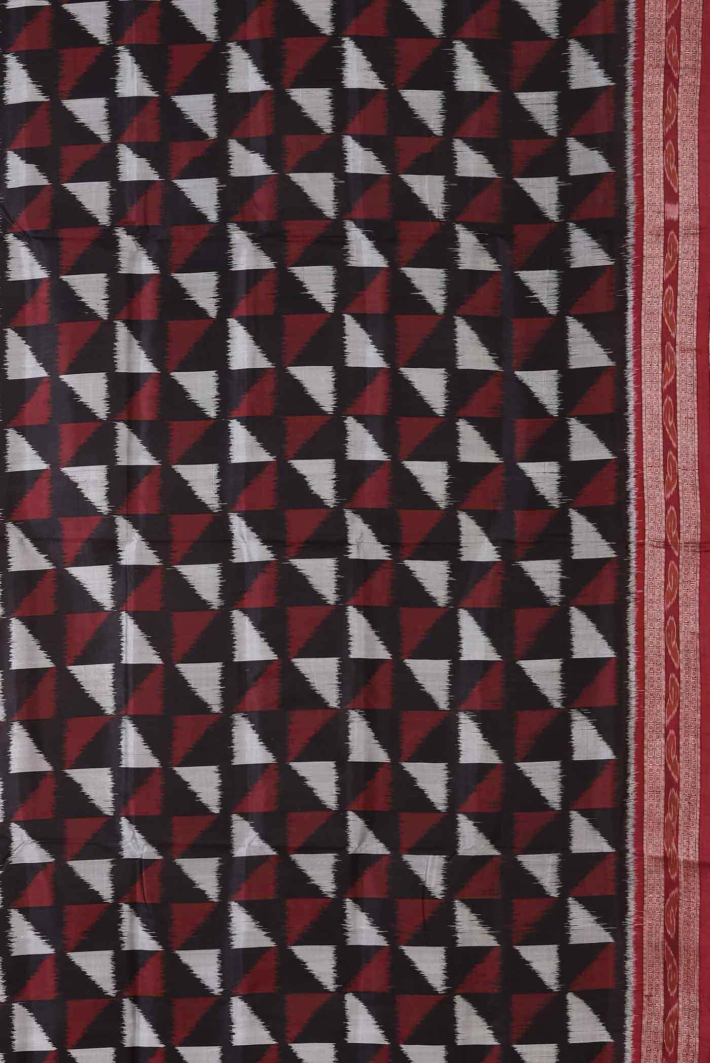 Black Orissa Silk Saree