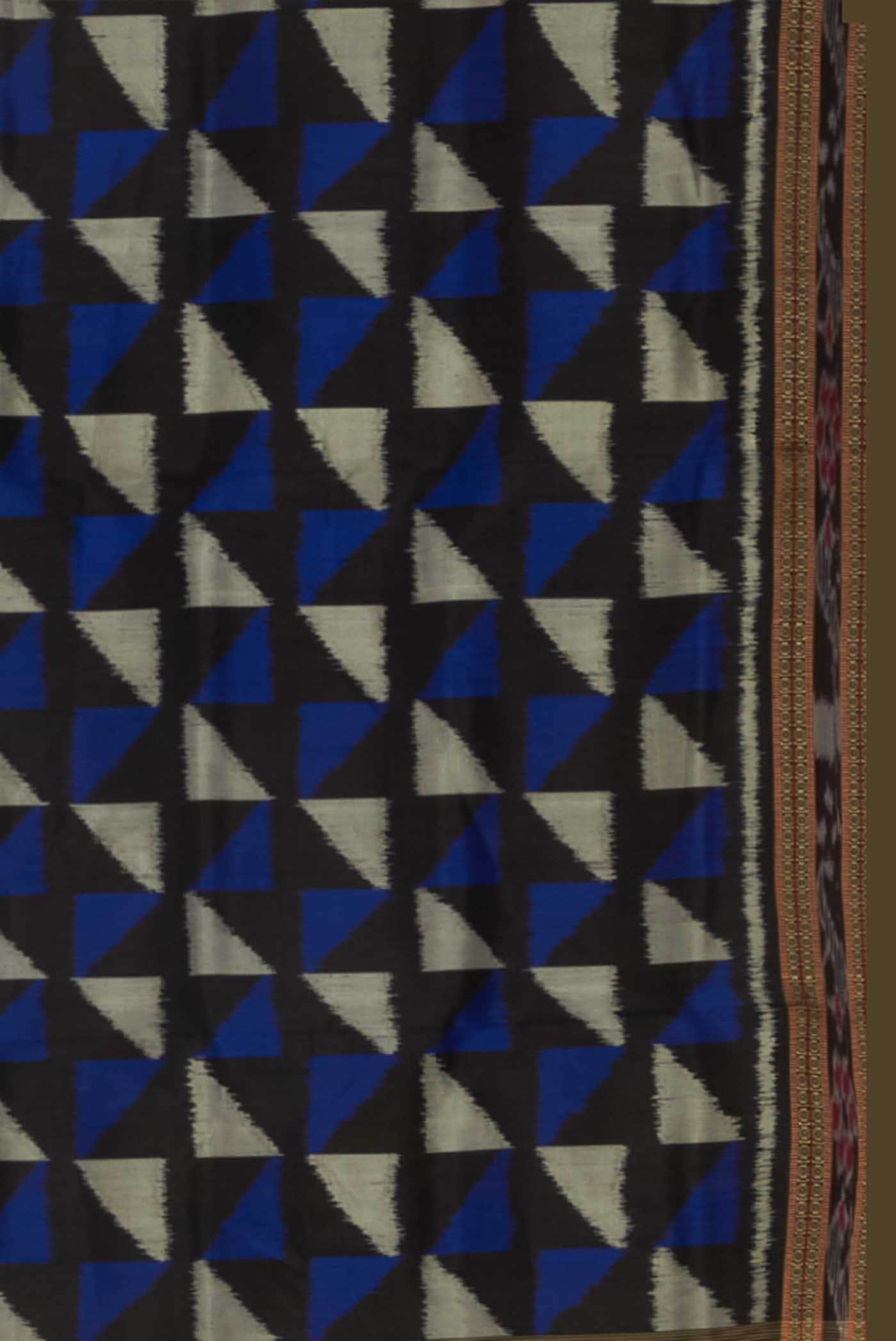 Black Orissa Silk Saree