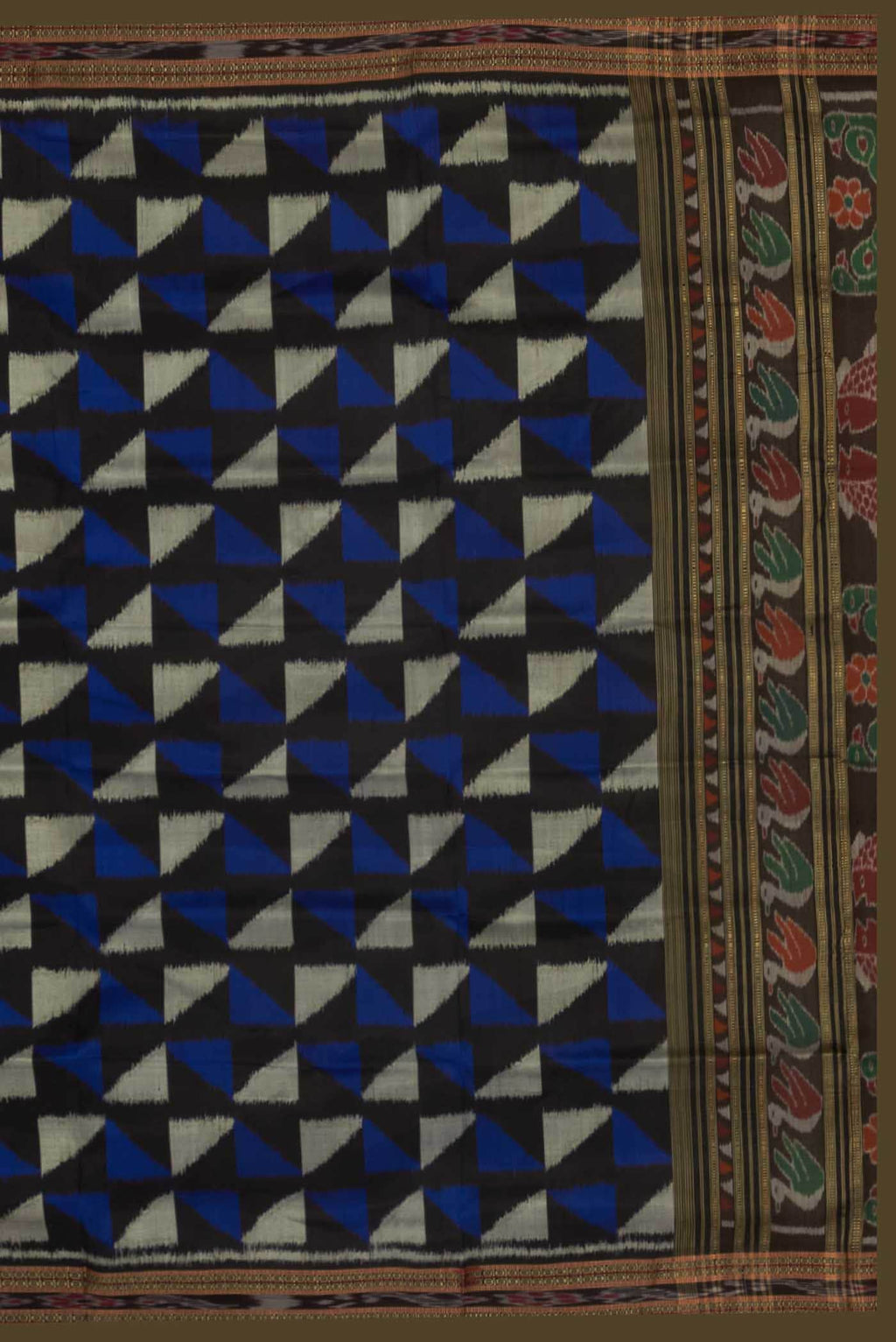 Black Orissa Silk Saree