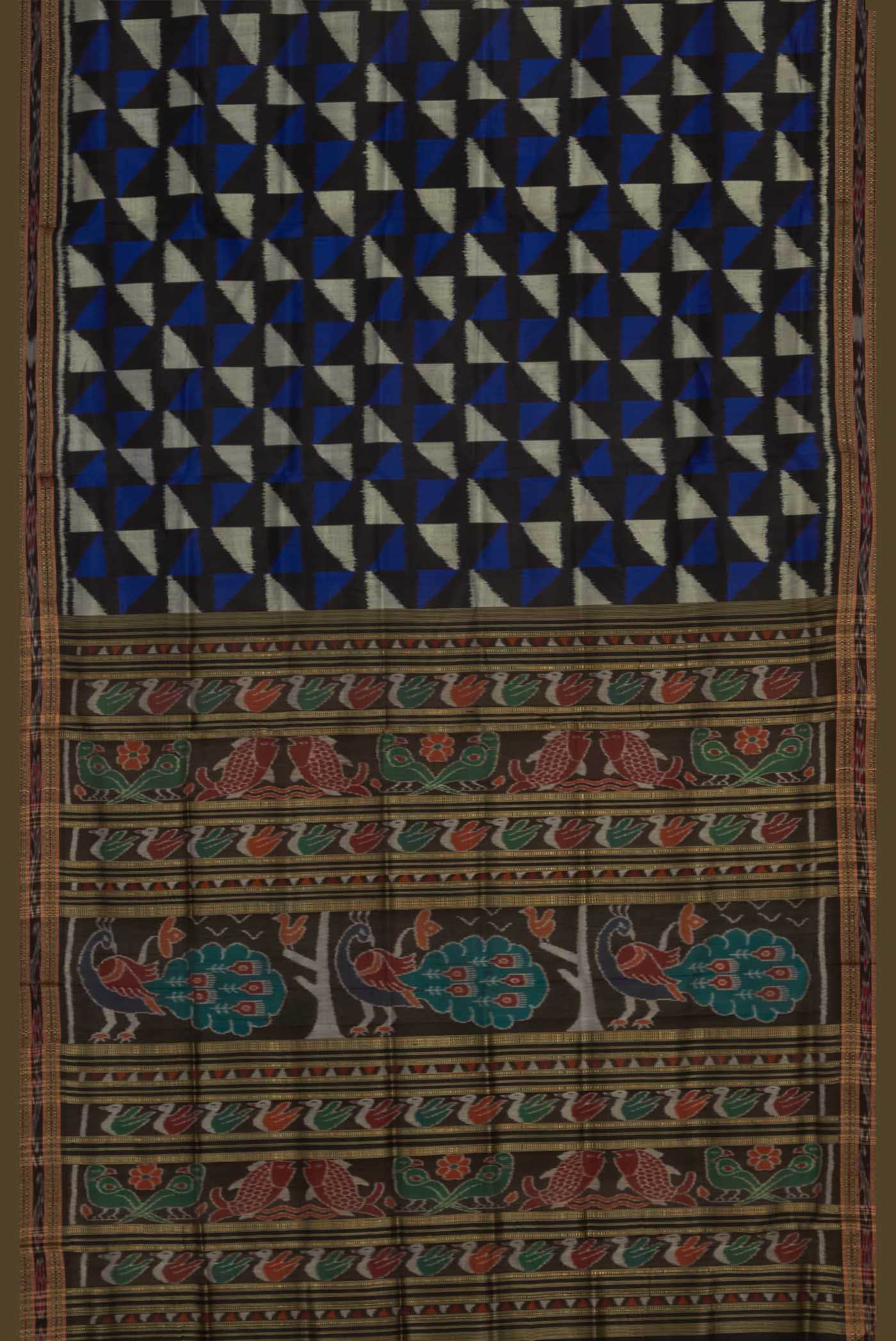 Black Orissa Silk Saree