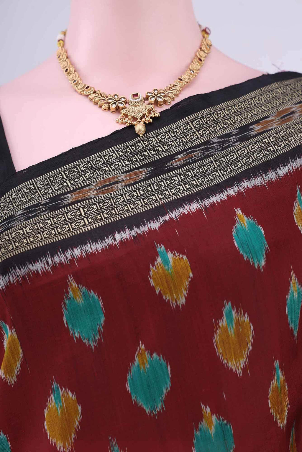 Red Orissa Silk Saree