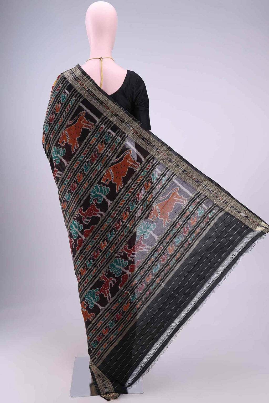 Red Orissa Silk Saree