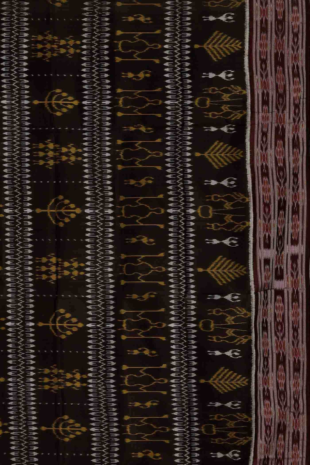 Black Orissa Silk Saree
