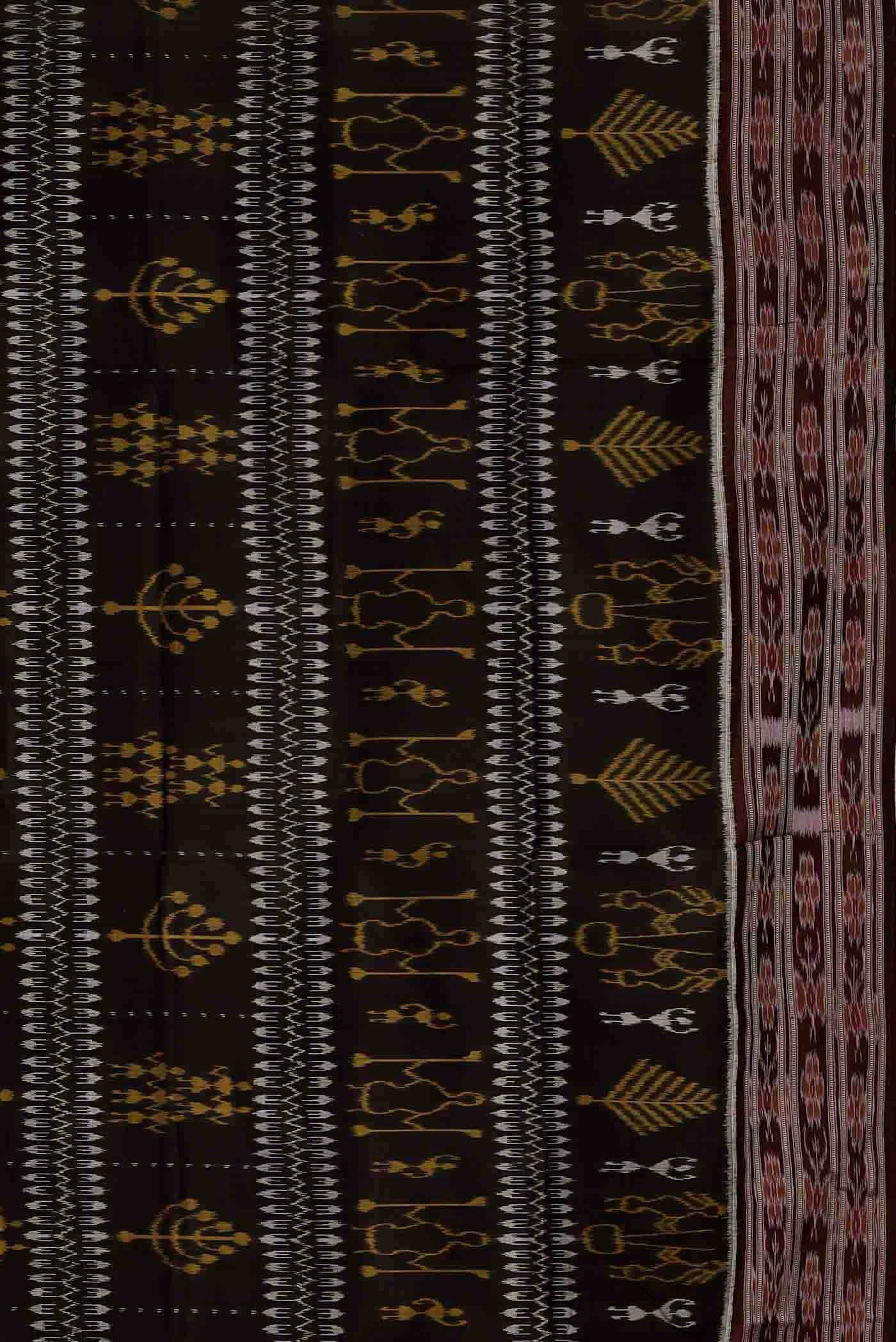 Black Orissa Silk Saree
