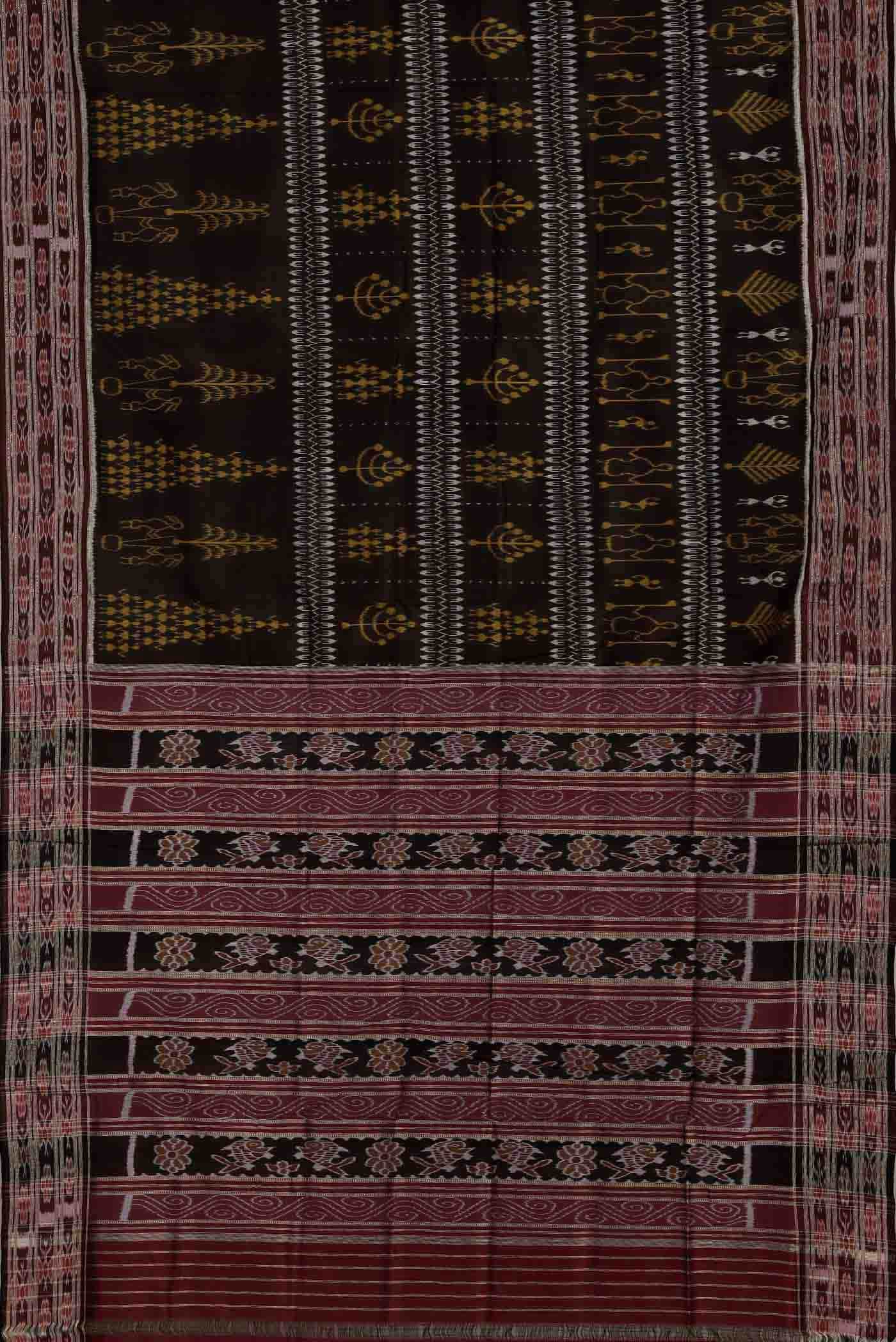 Black Orissa Silk Saree