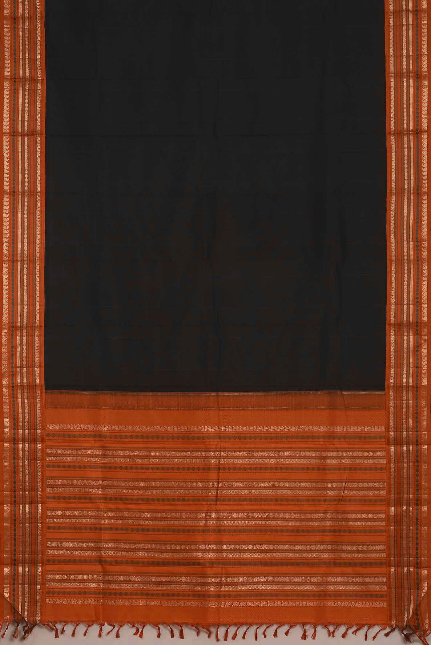 Black Kanchipuram Silk Saree