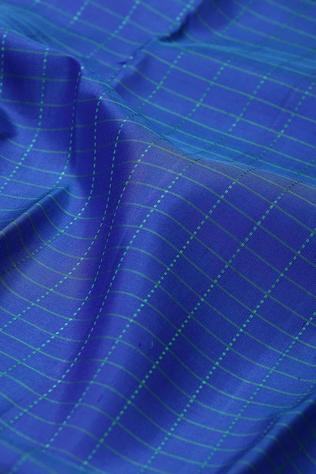 Blue Kanchipuram Silk Saree