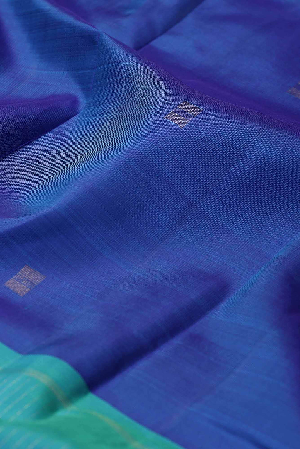 Pure Silk Pure Zari Blue Kanchipuram Saree