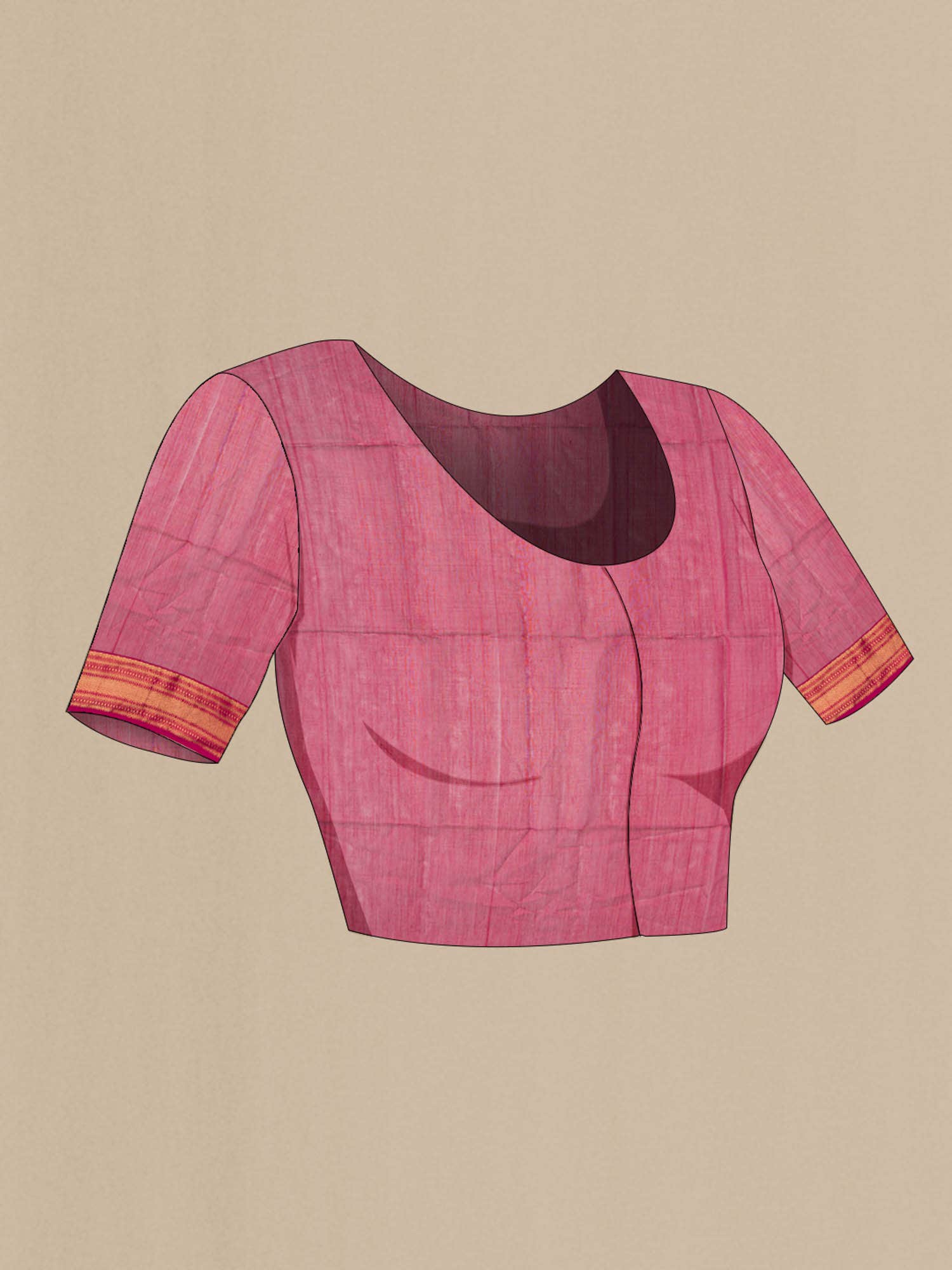 Maroon Maheshwari Silk Cotton Saree