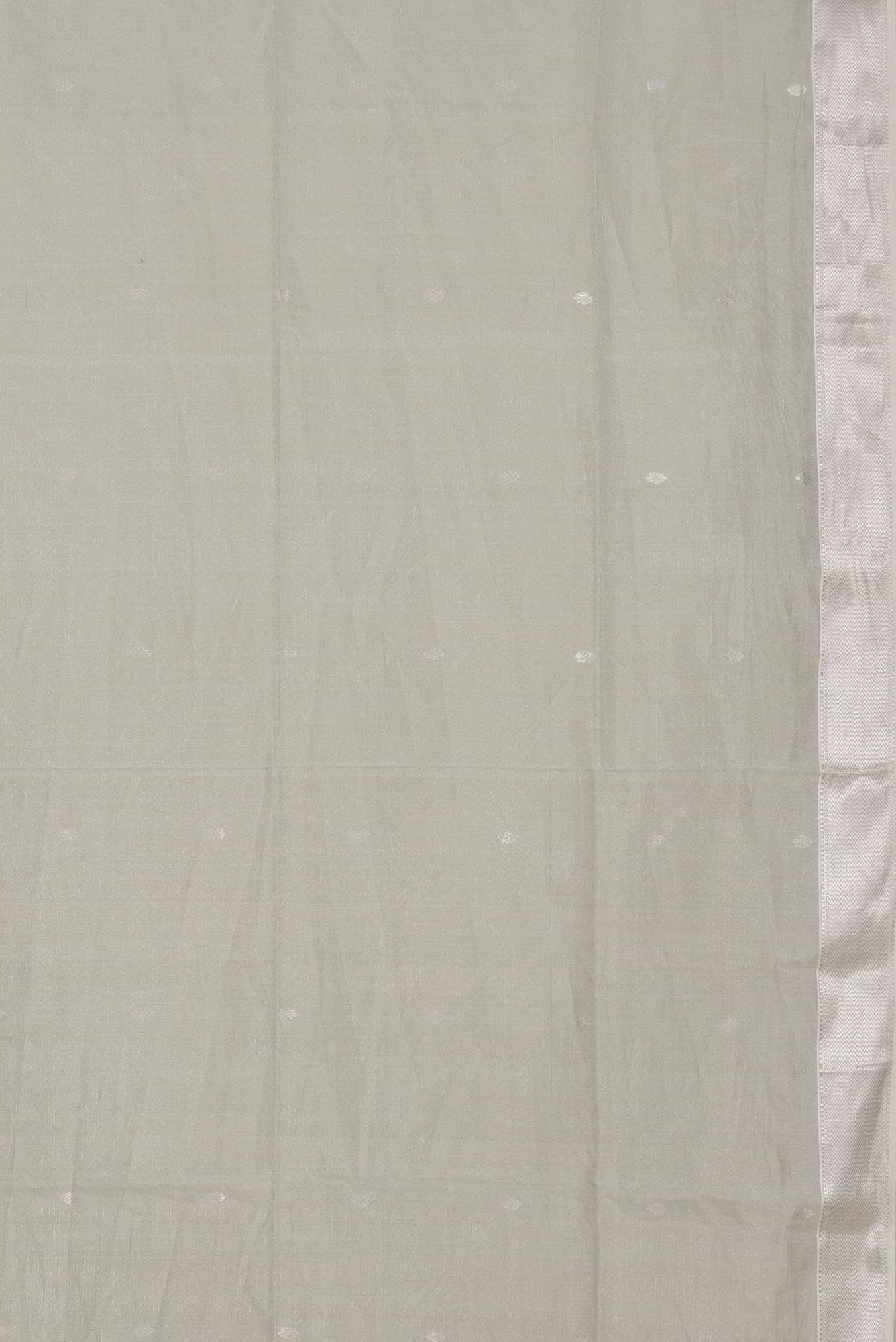 Grey Maheshwari Silk Cotton Saree