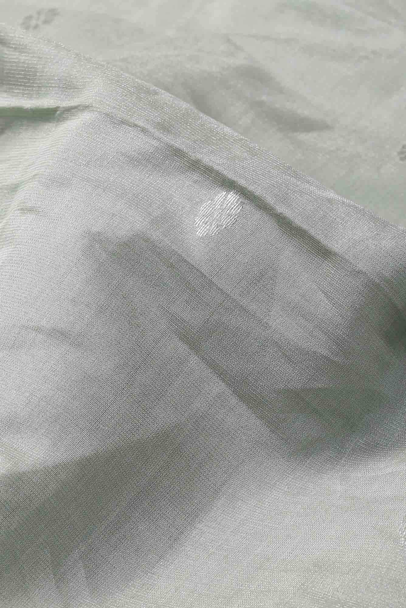 Grey Maheshwari Silk Cotton Saree