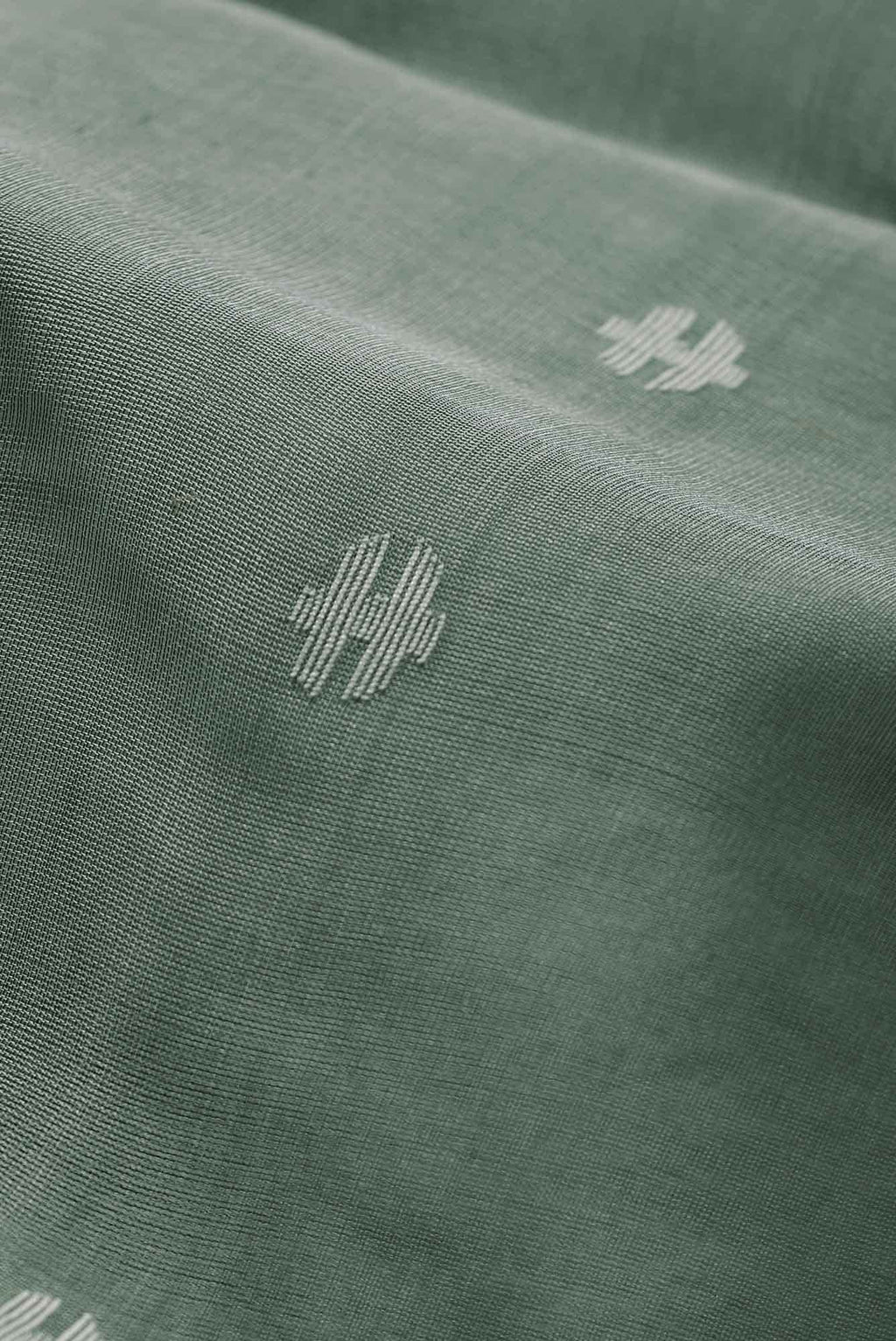 Green Jute Silk Saree