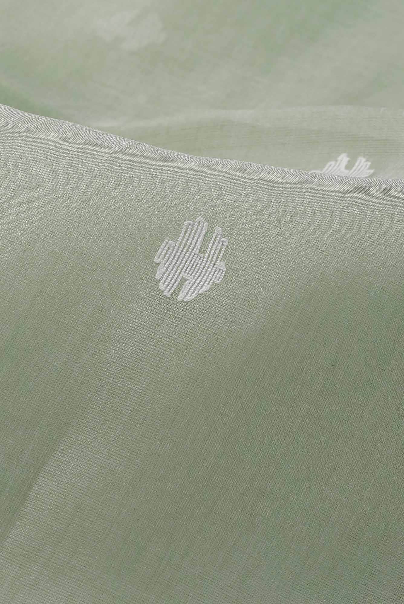 Green Jute Silk Saree