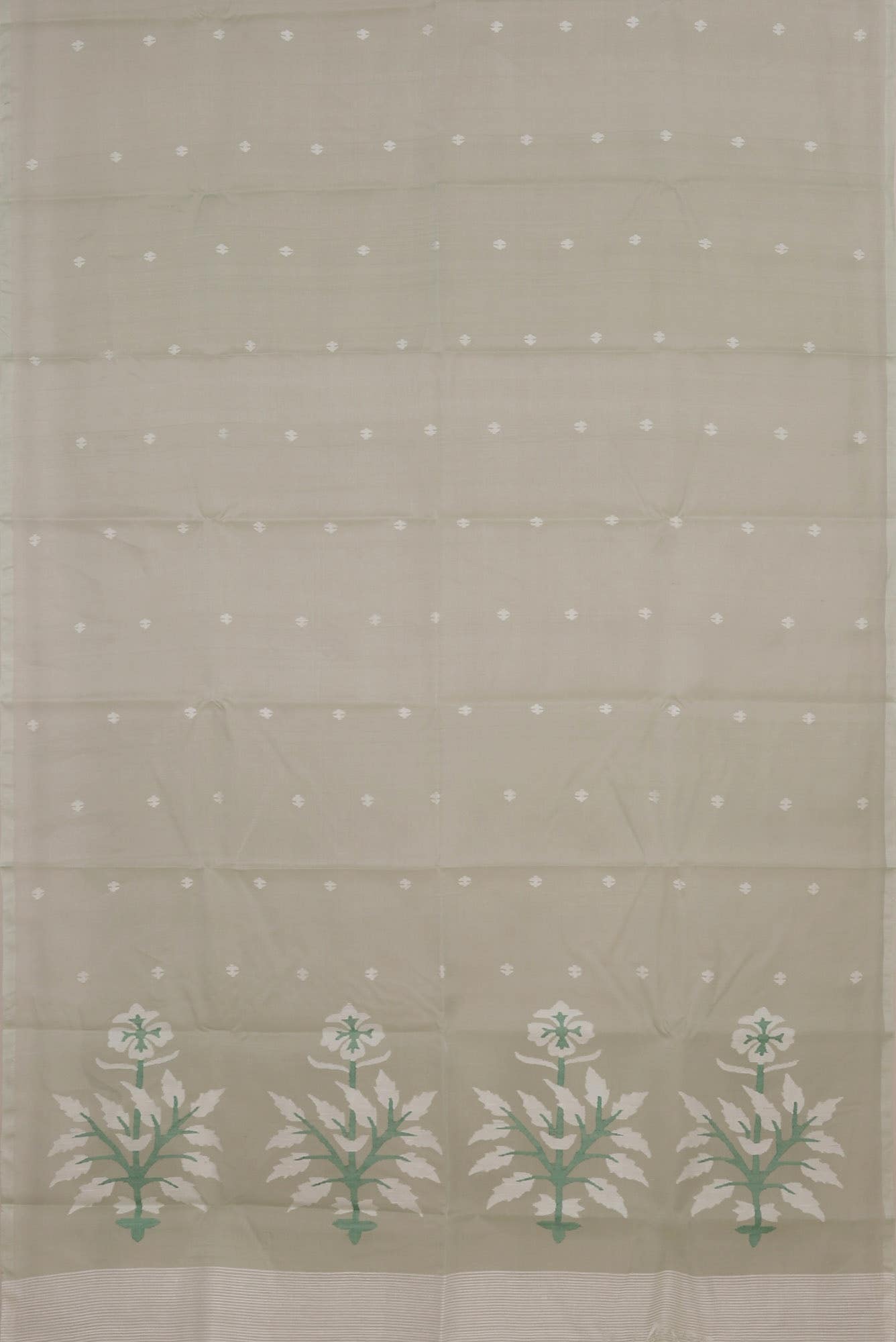 Green Jute Silk Saree