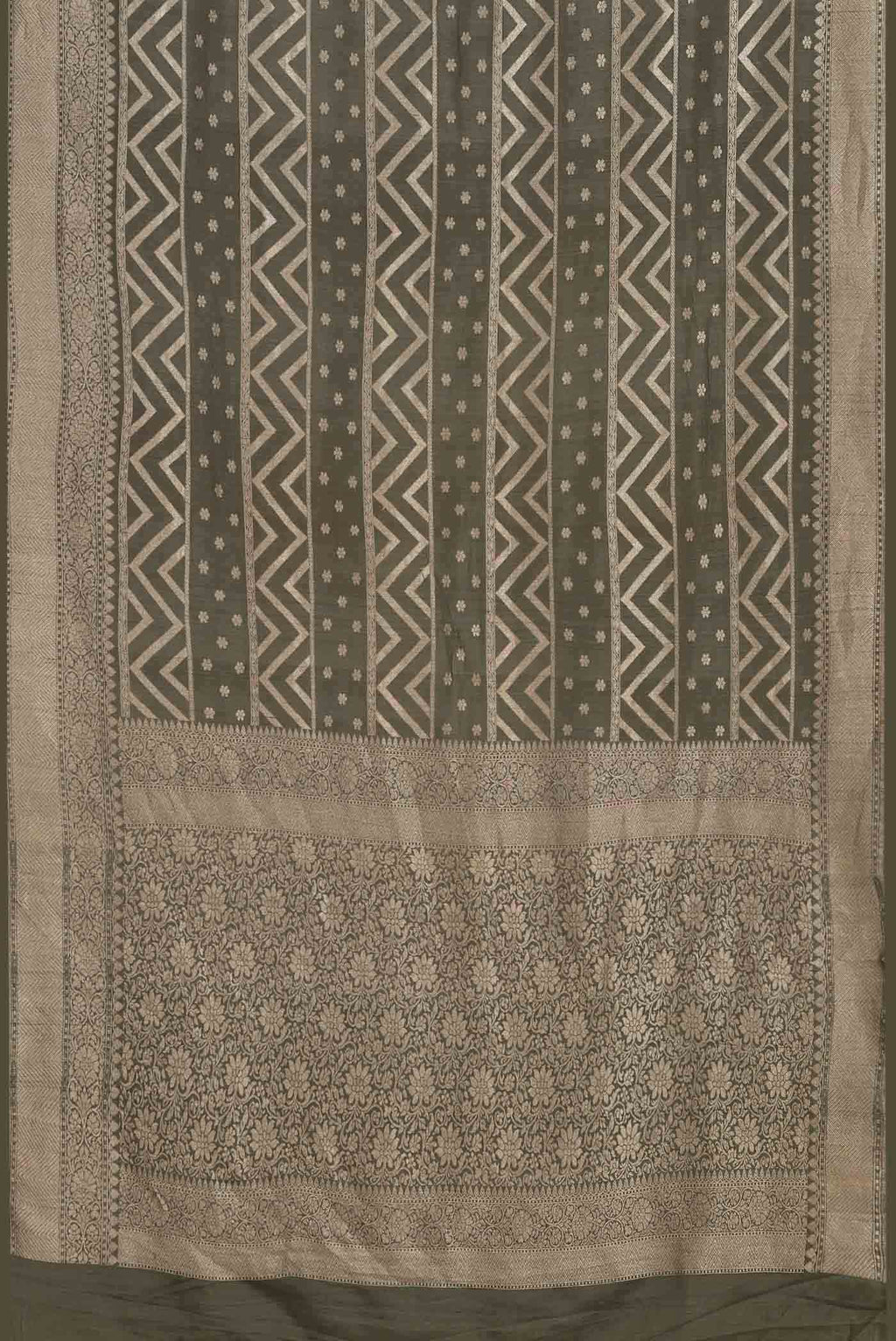 Green Banarasi Georgette Saree
