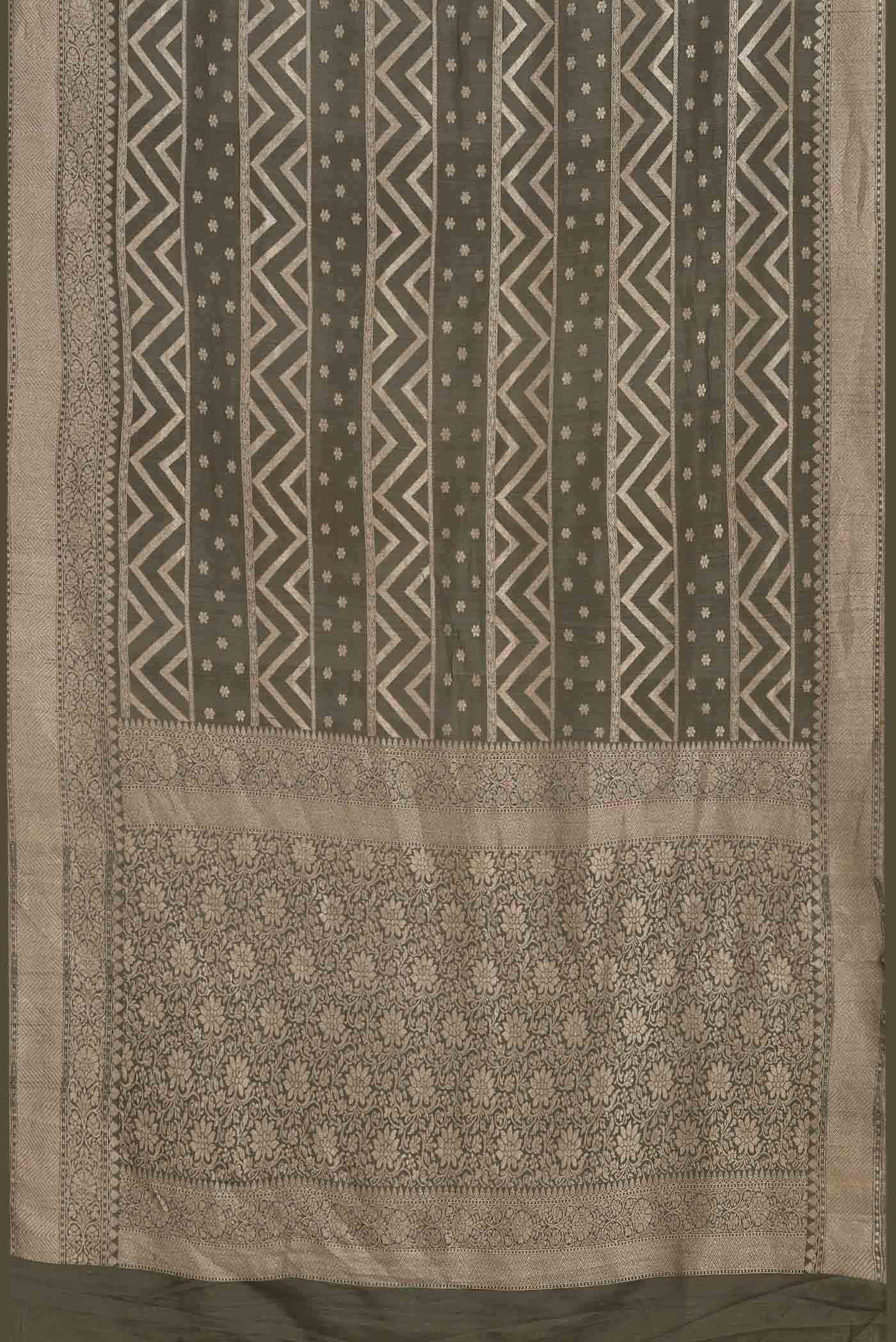 Green Banarasi Georgette Saree