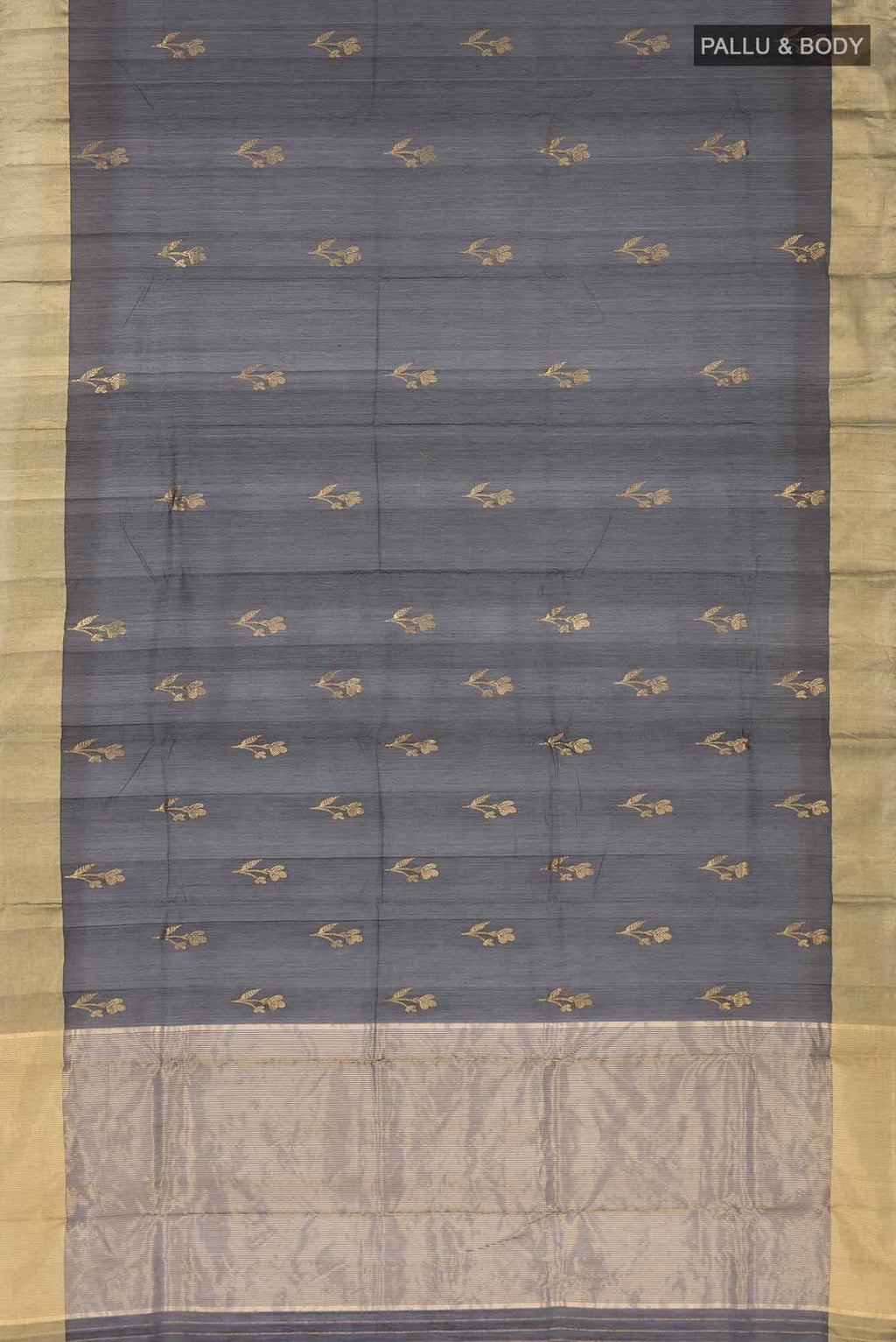 Black Chanderi Silk Cotton Saree