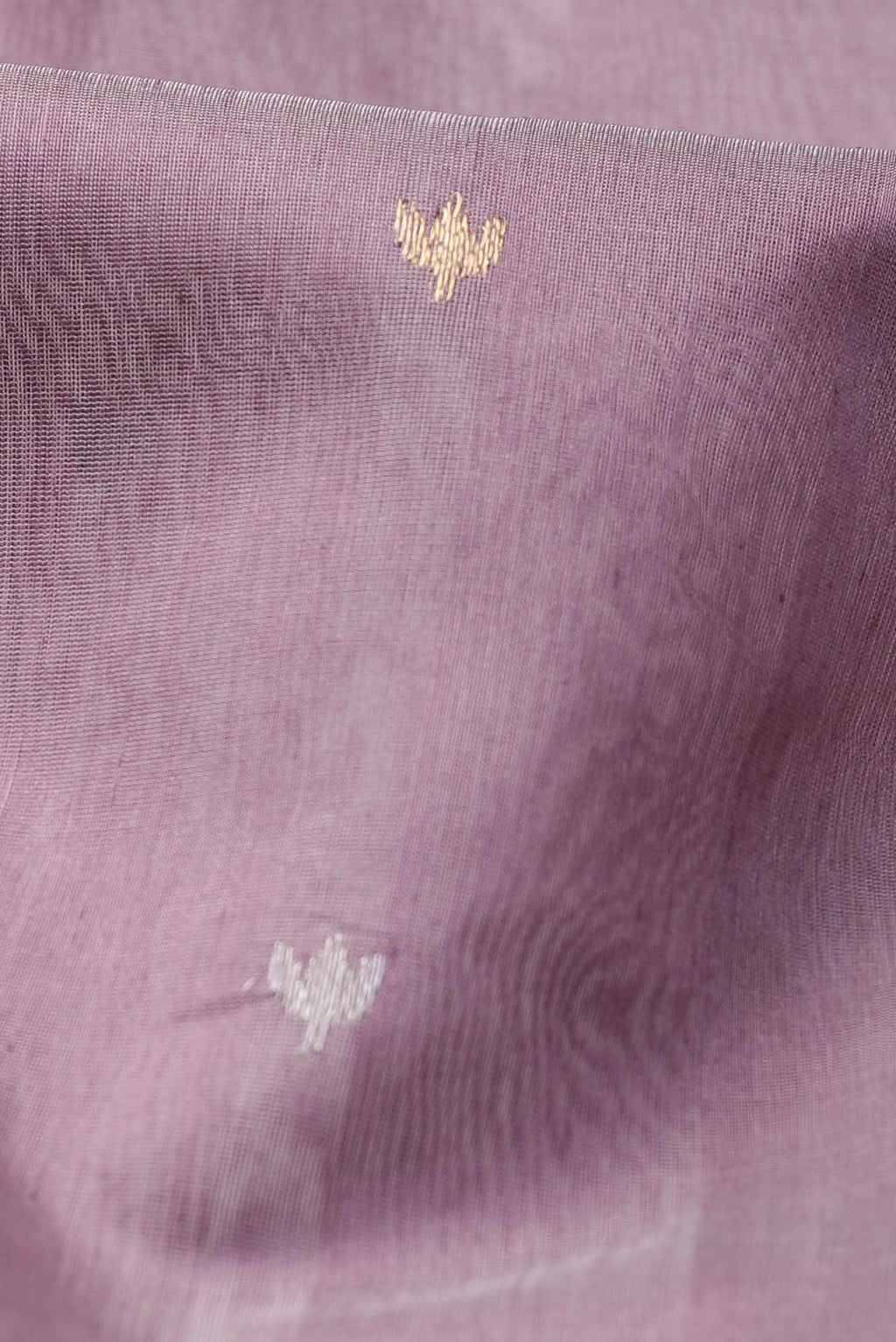 Lavender Maheshwari Silk Cotton Saree