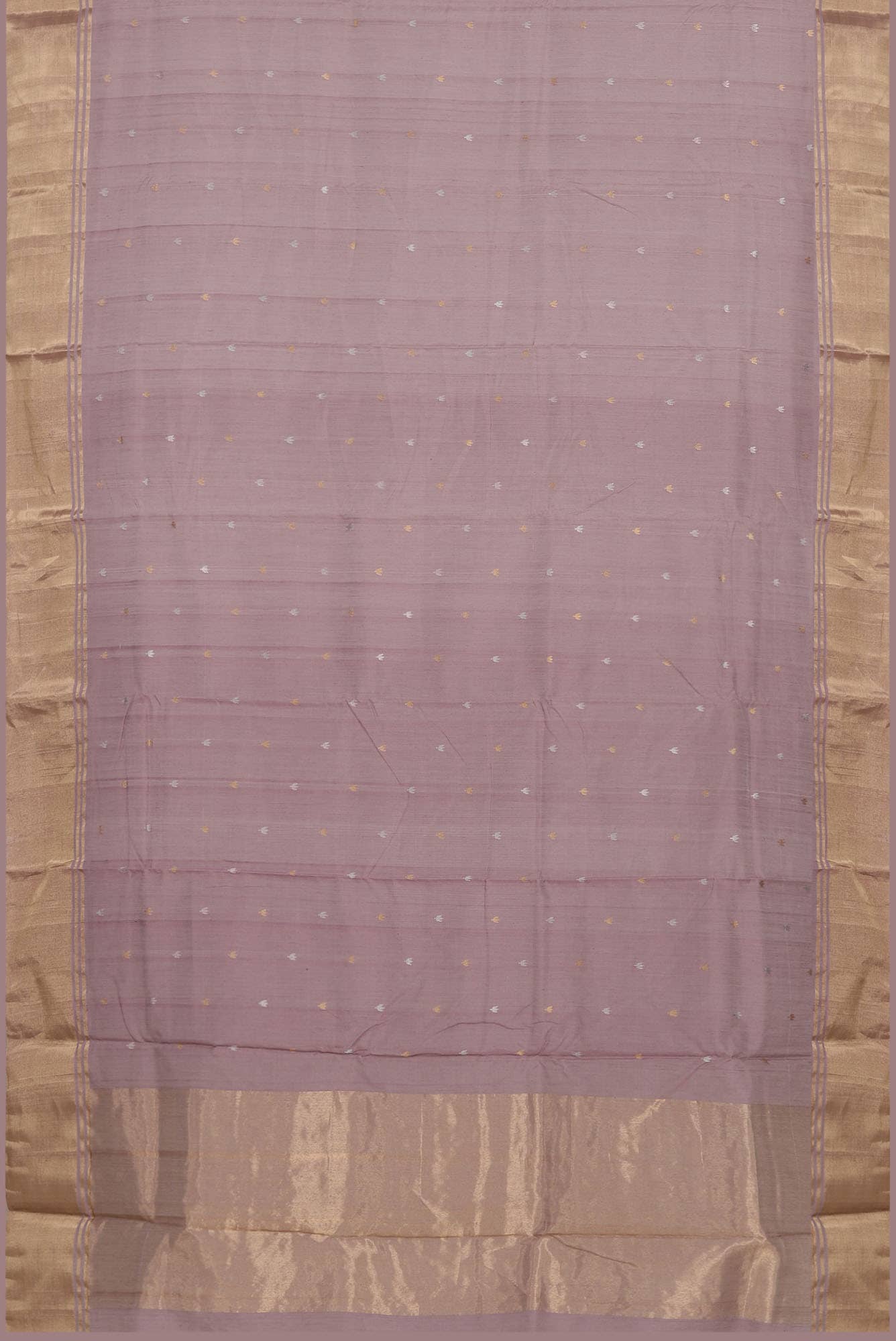Lavender Maheshwari Silk Cotton Saree