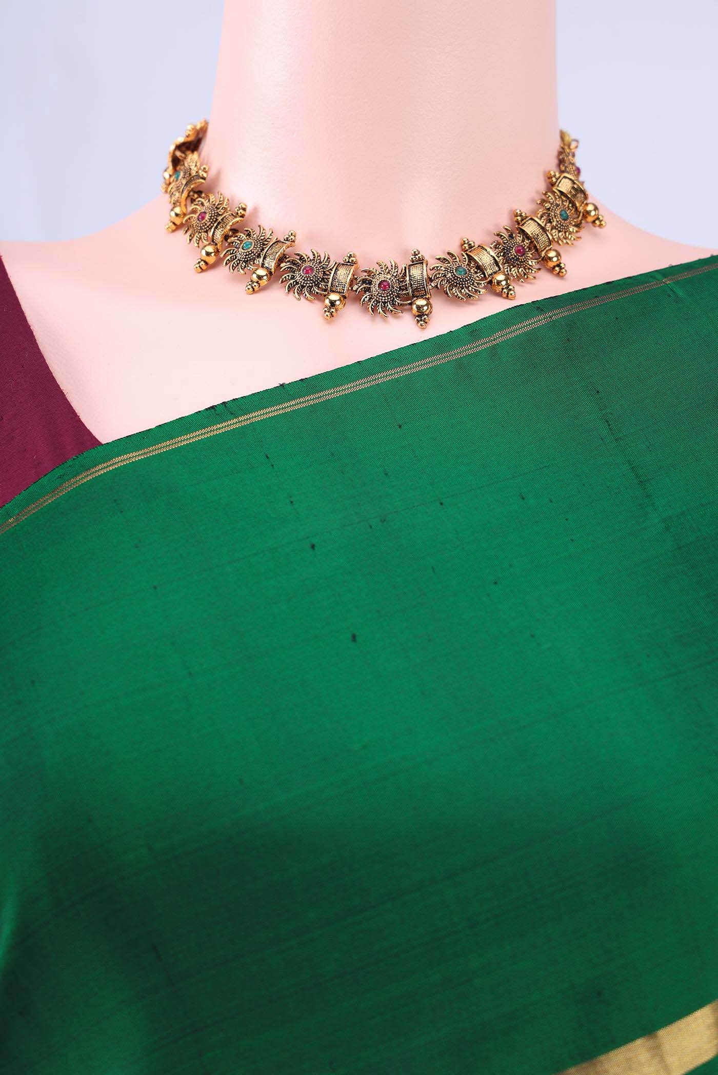 Black Kanchipuram Silk Saree