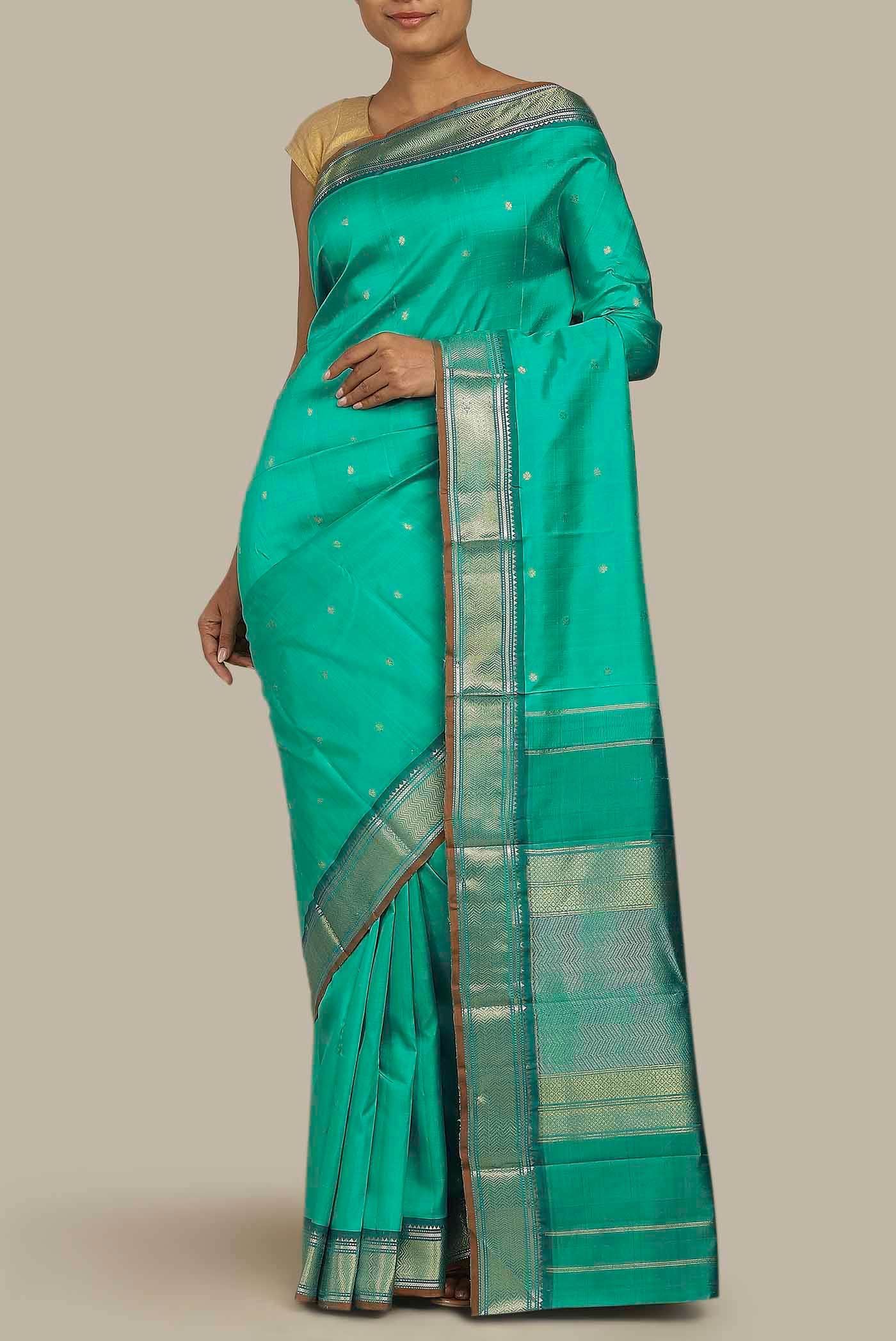 Green Kanchipuram Silk Saree