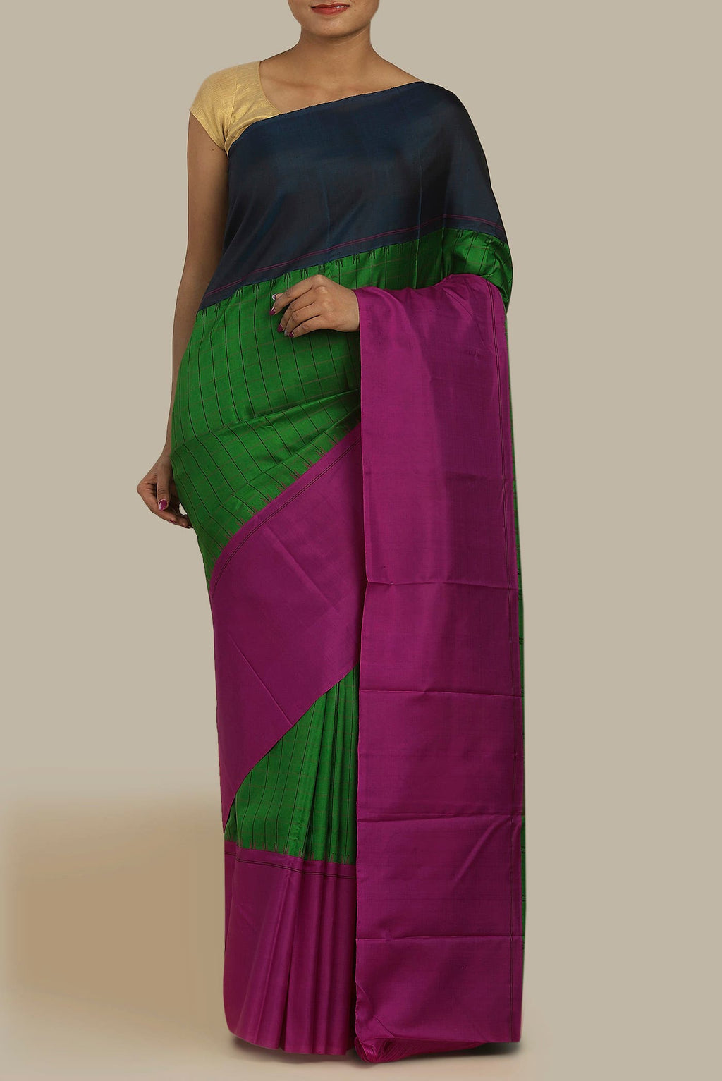 Green Kanchipuram Silk Saree
