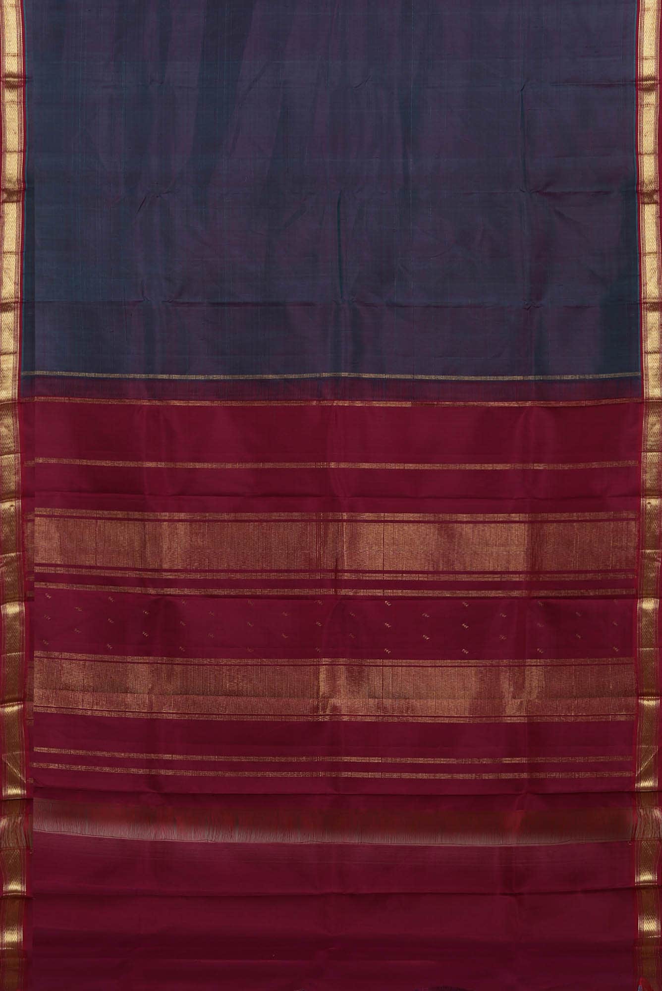 Blue Kanchipuram Silk Saree