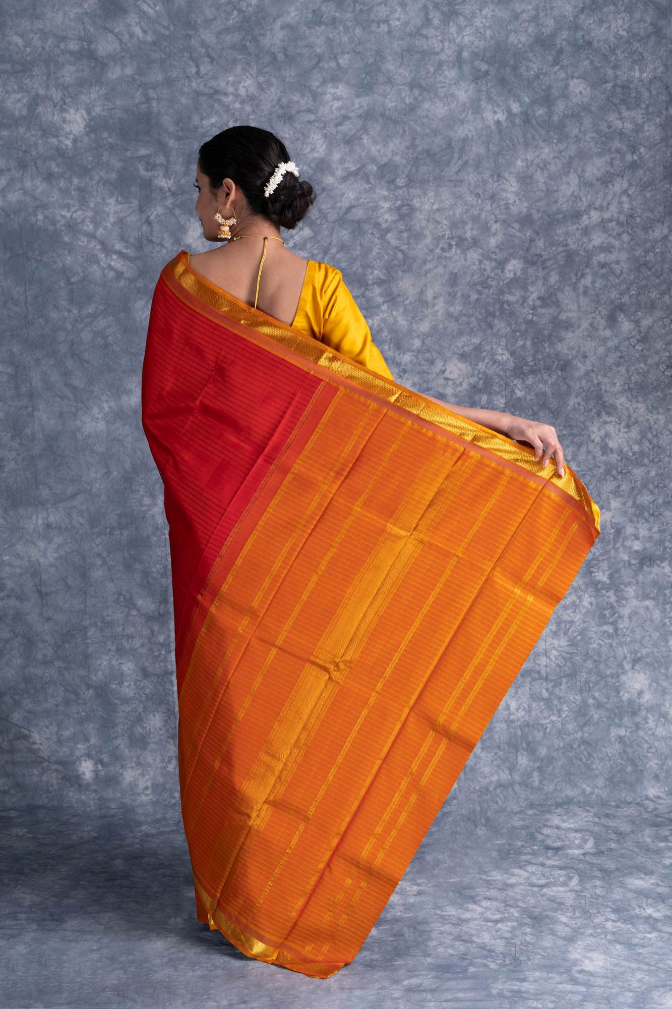 Pure Silk Pure Zari Deep Red Kanchipuram Saree