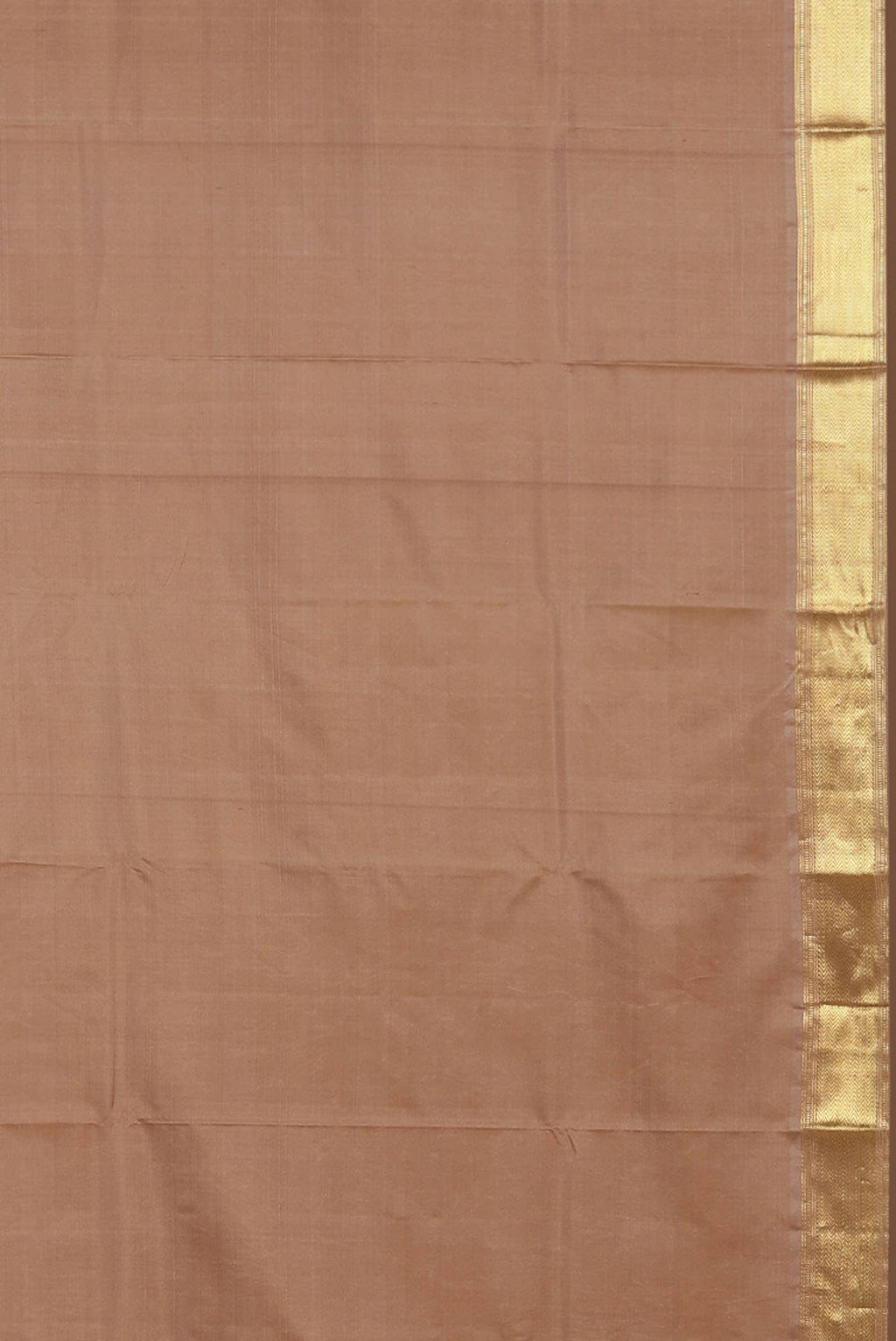 Beige Kanchipuram Silk Saree