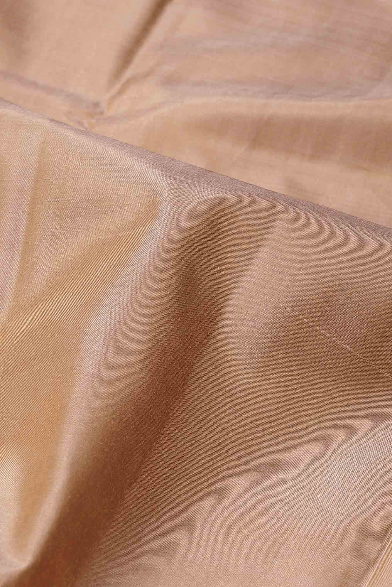 Beige Kanchipuram Silk Saree