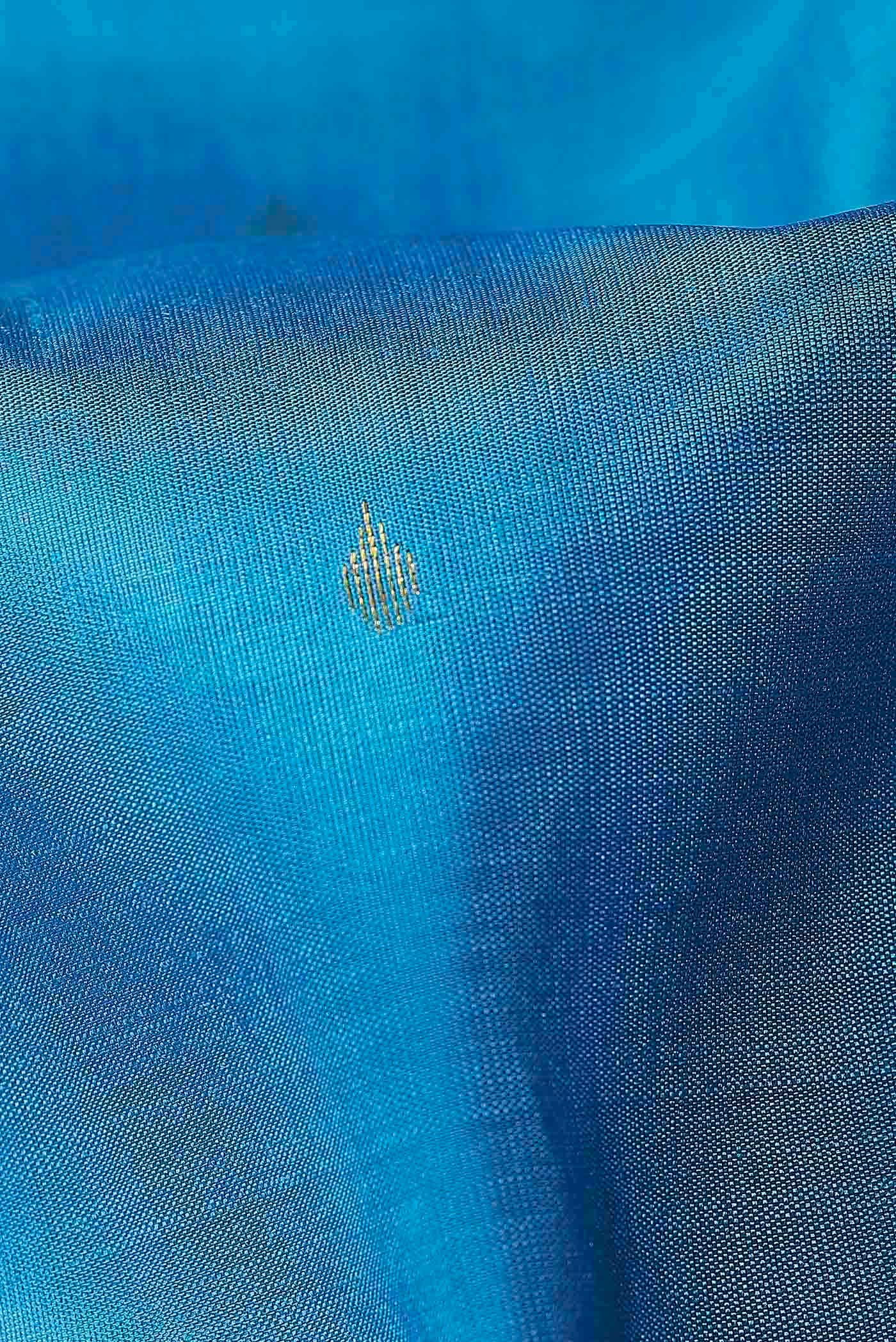 Blue Kanchipuram Silk Saree