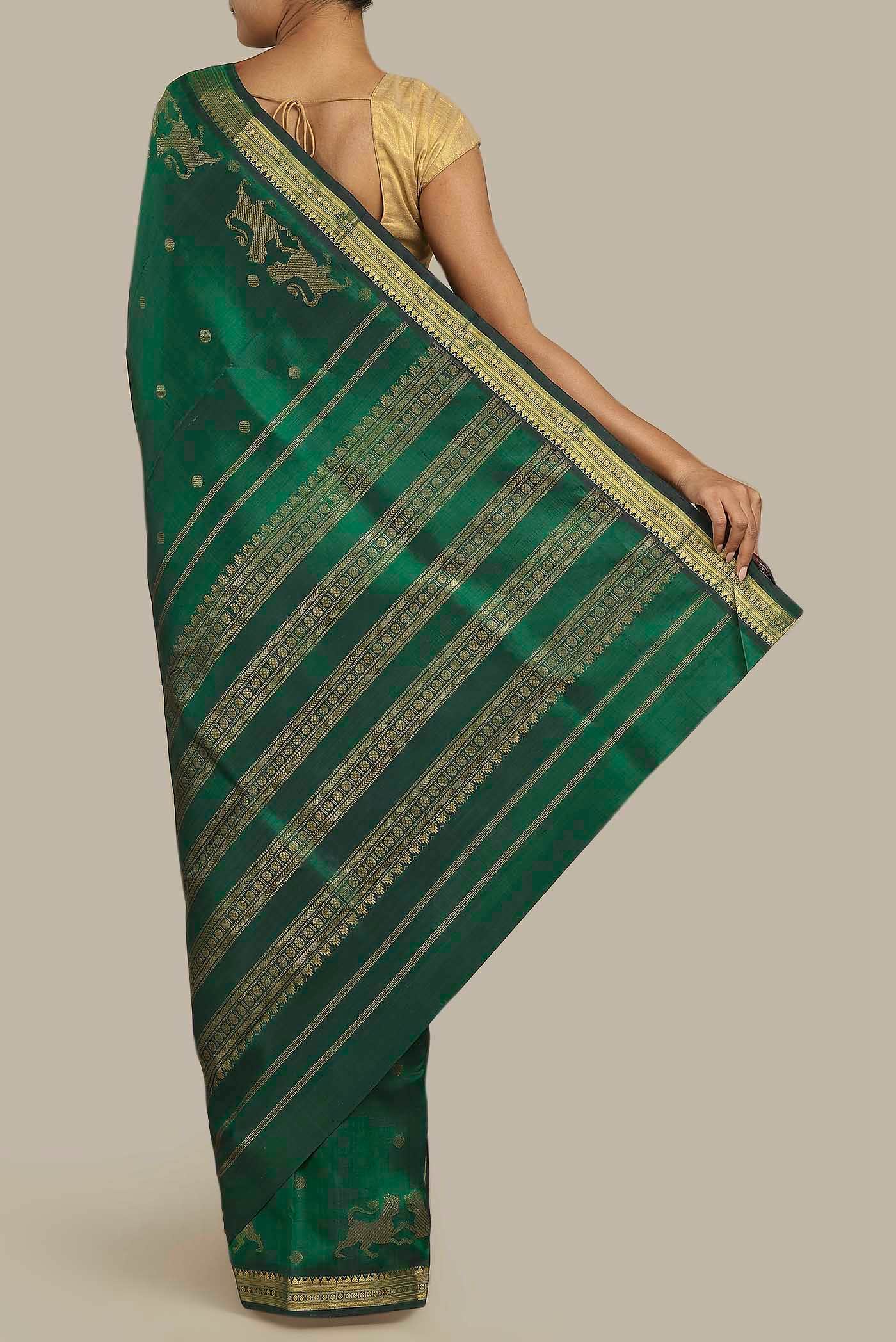 Green Kanchipuram Silk Saree