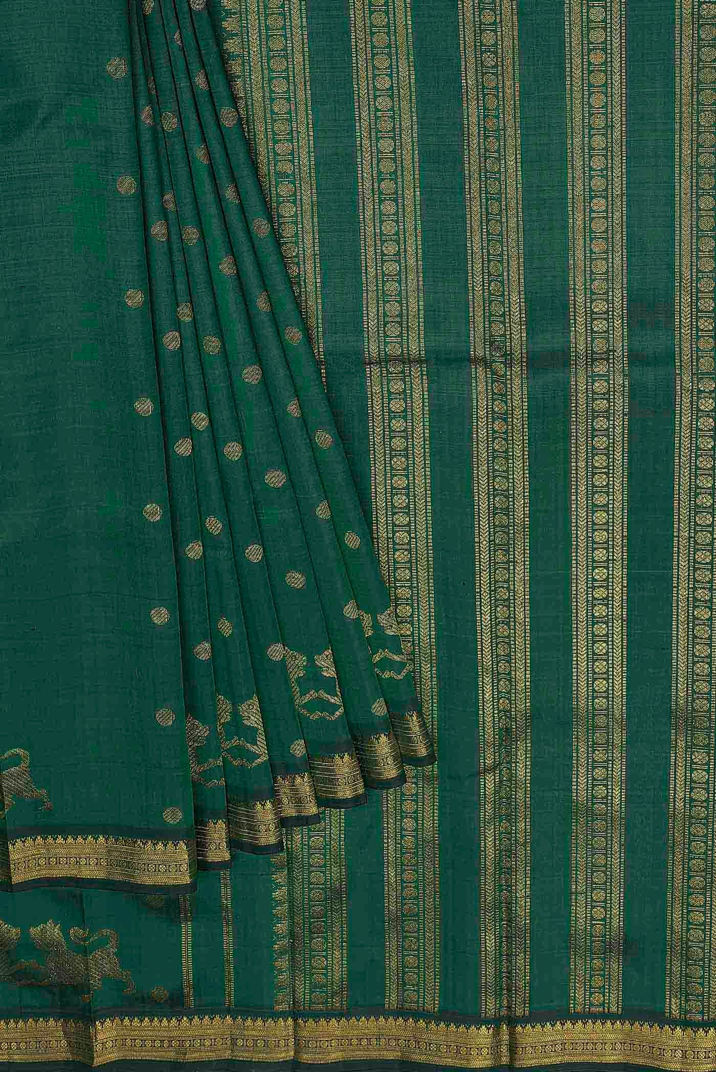 Green Kanchipuram Silk Saree