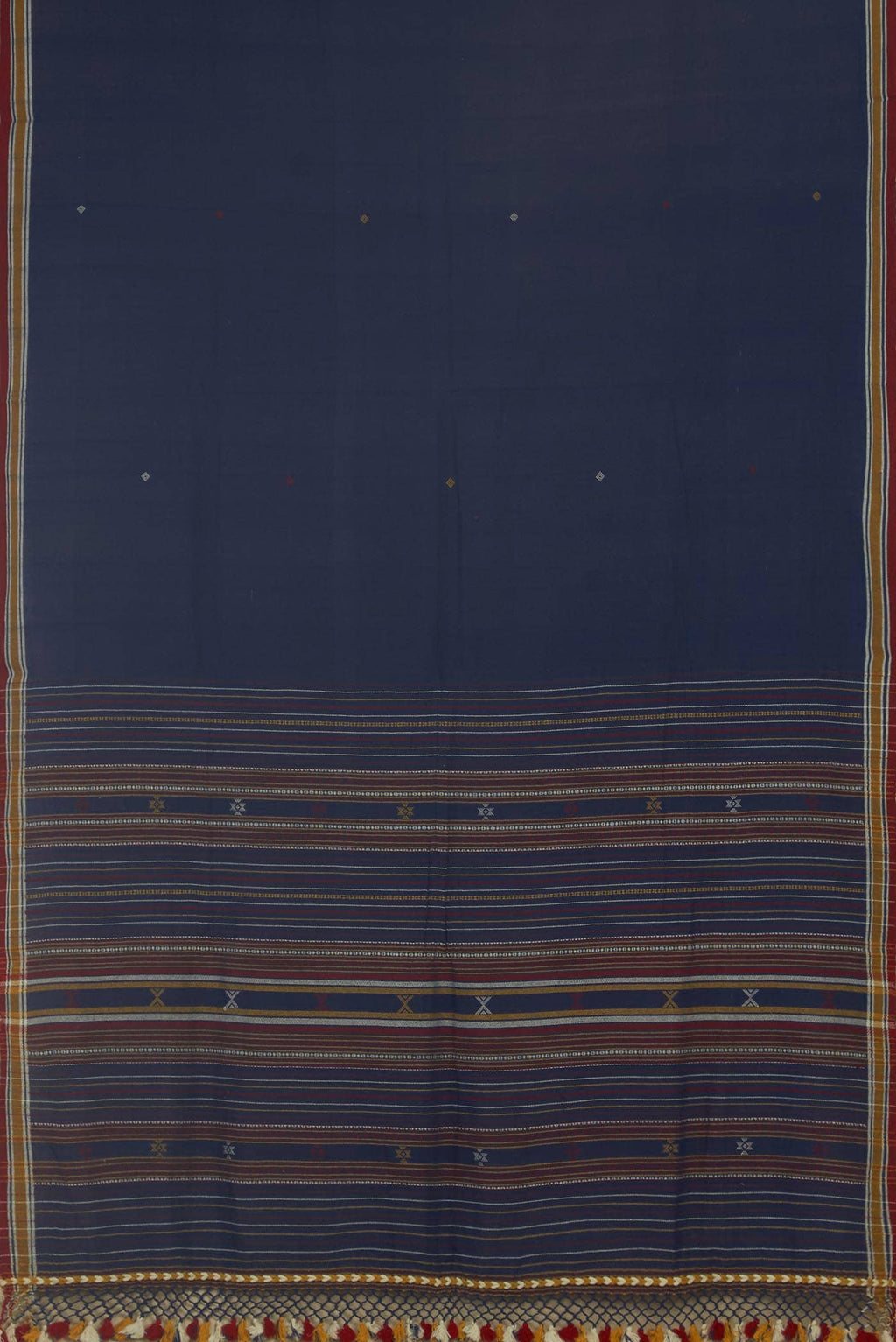 Blue Bengal Cotton Saree
