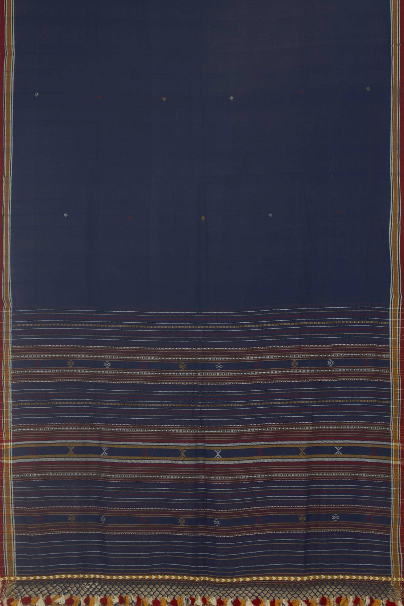 Blue Bengal Cotton Saree