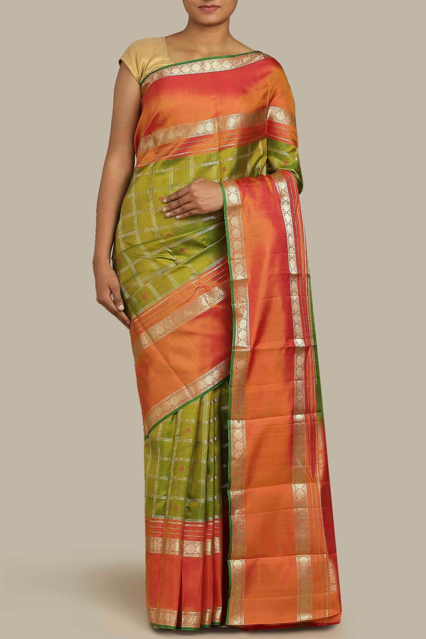 Green Kanchipuram Silk Saree