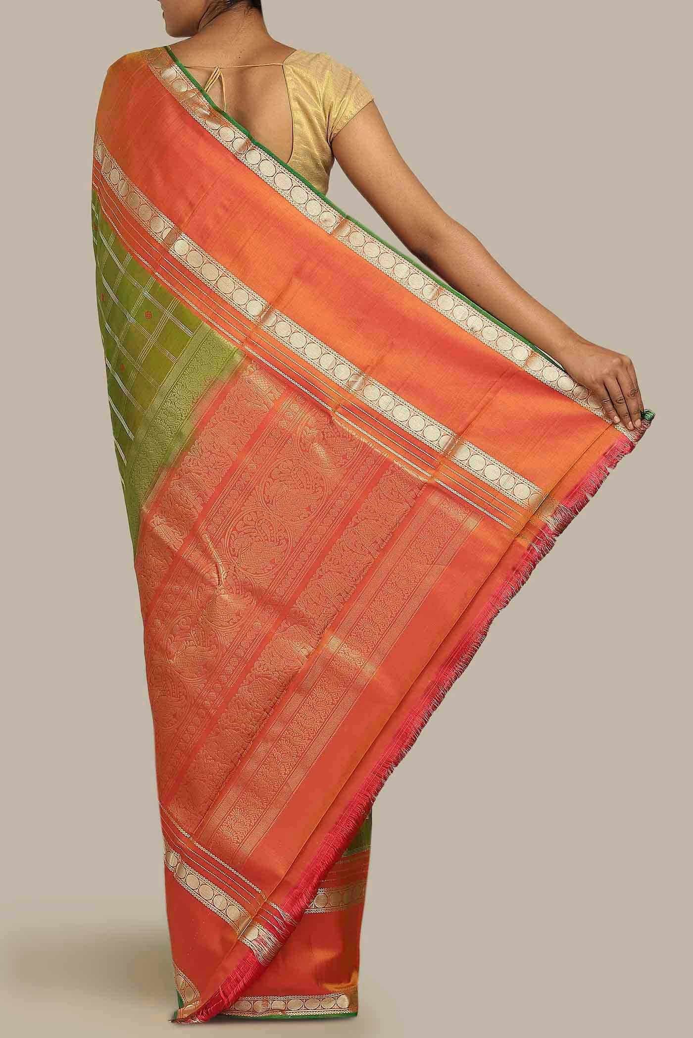 Green Kanchipuram Silk Saree