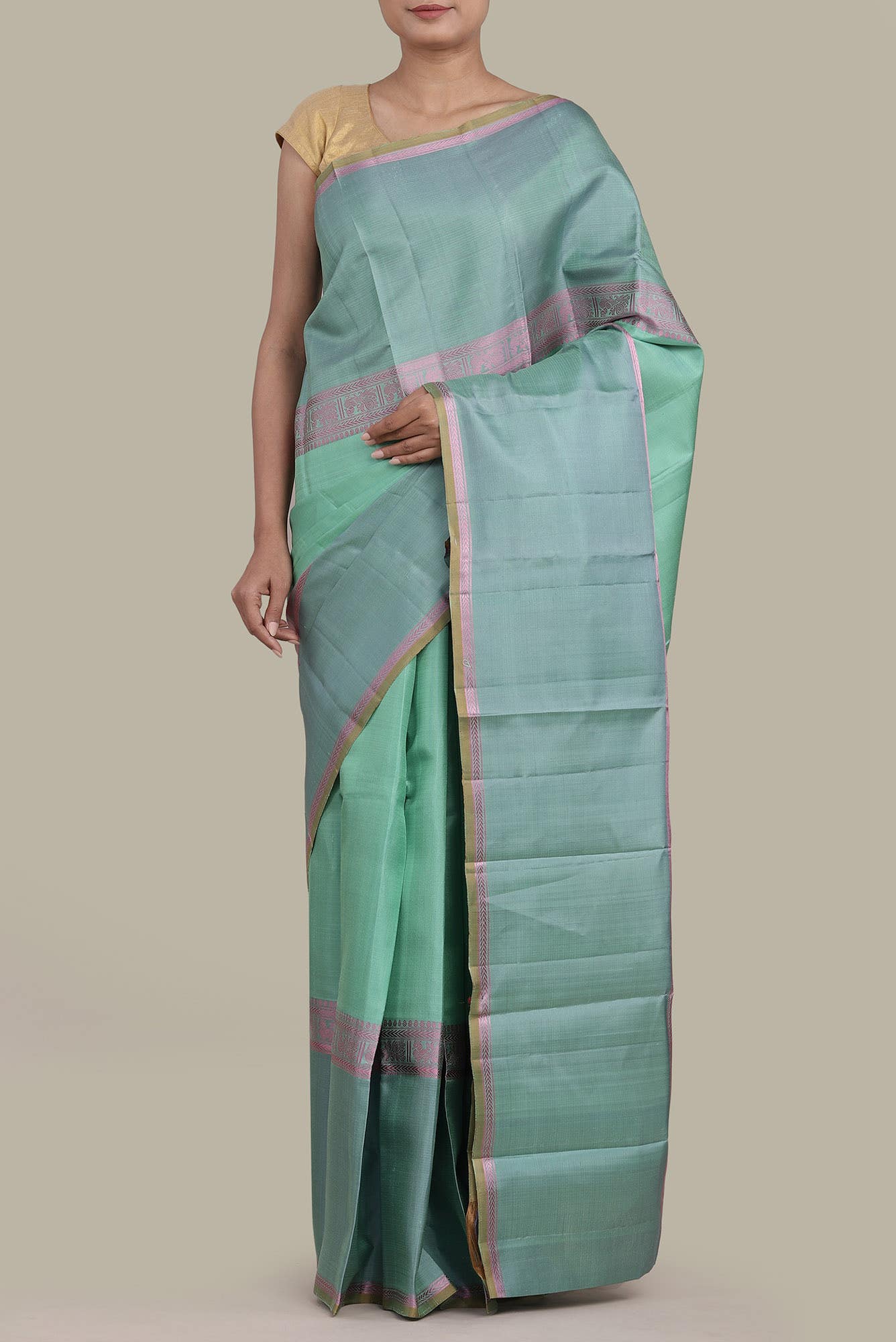 Green Kanchipuram Silk Saree