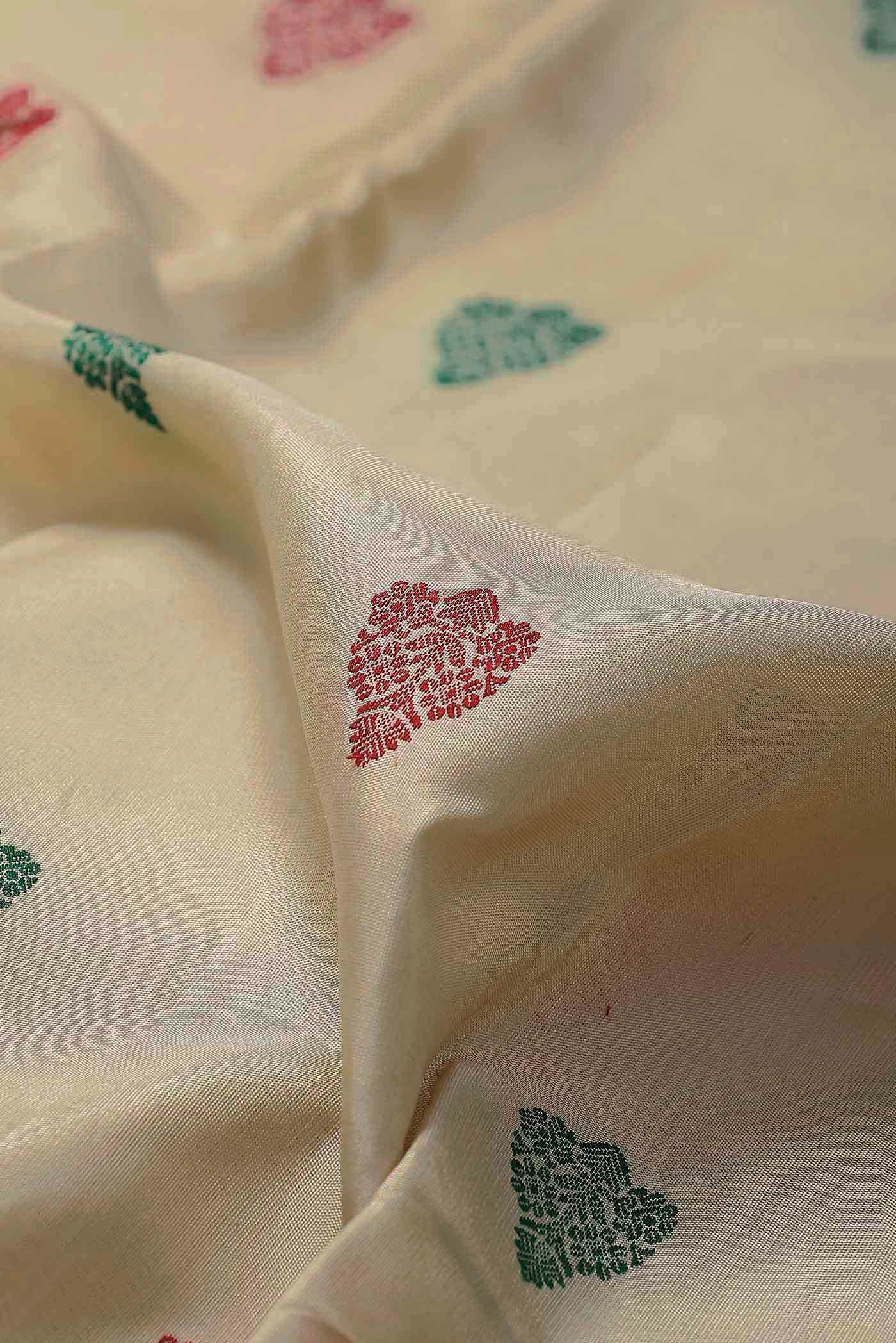 Beige Kanchipuram Silk Saree
