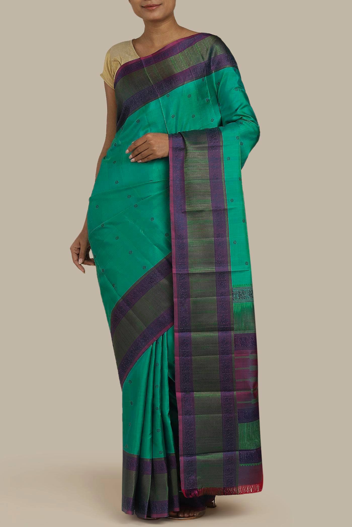 Green Kanchipuram Silk Saree
