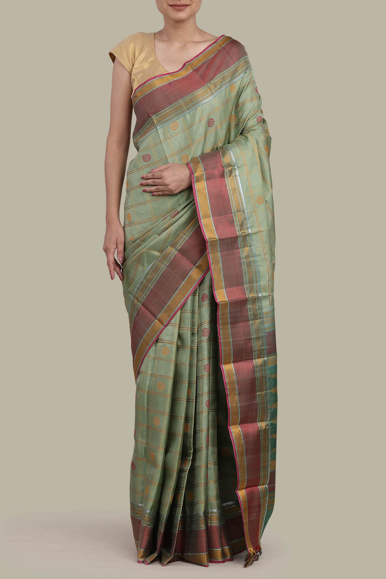Green Kanchipuram Silk Saree