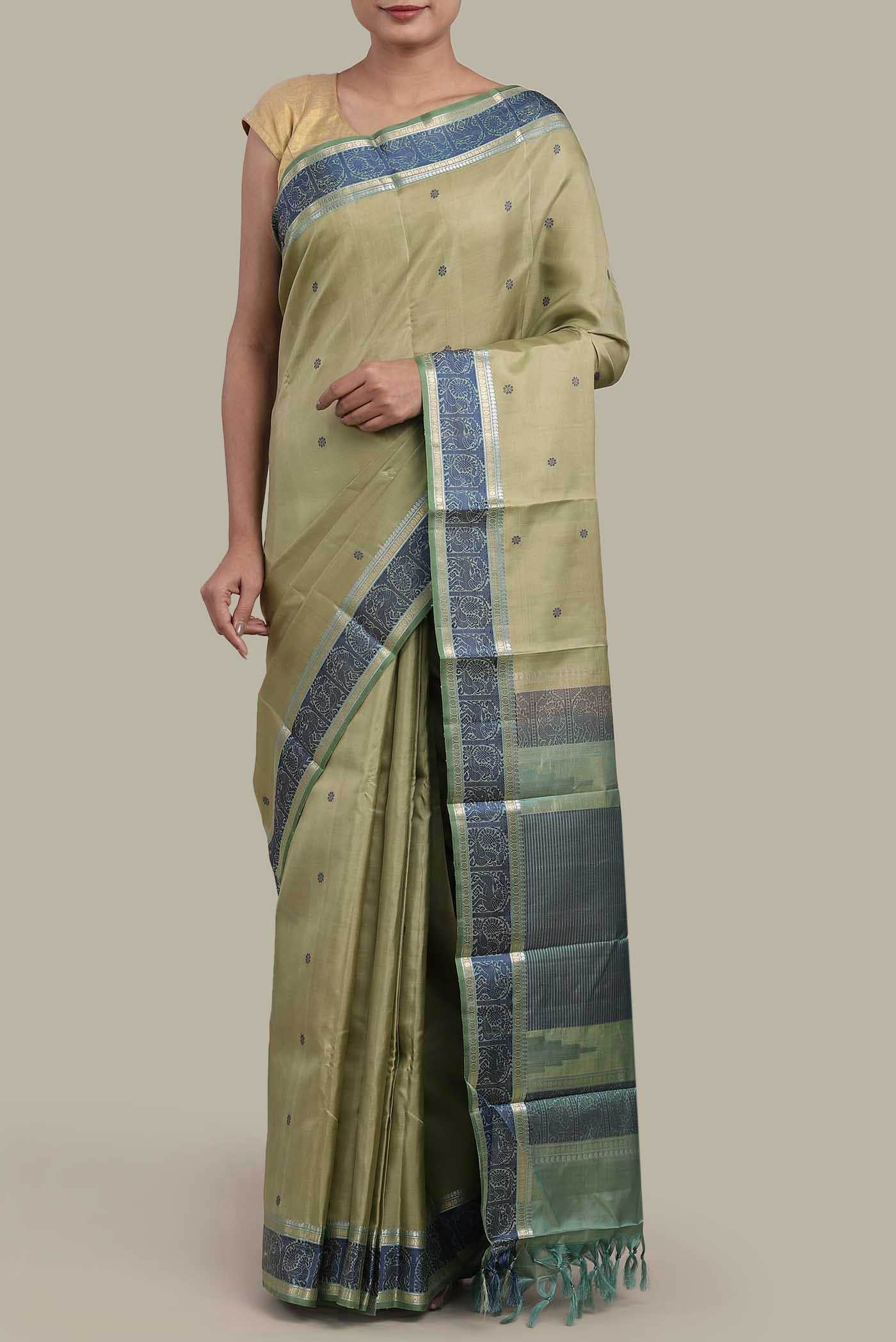 Green Kanchipuram Silk Saree